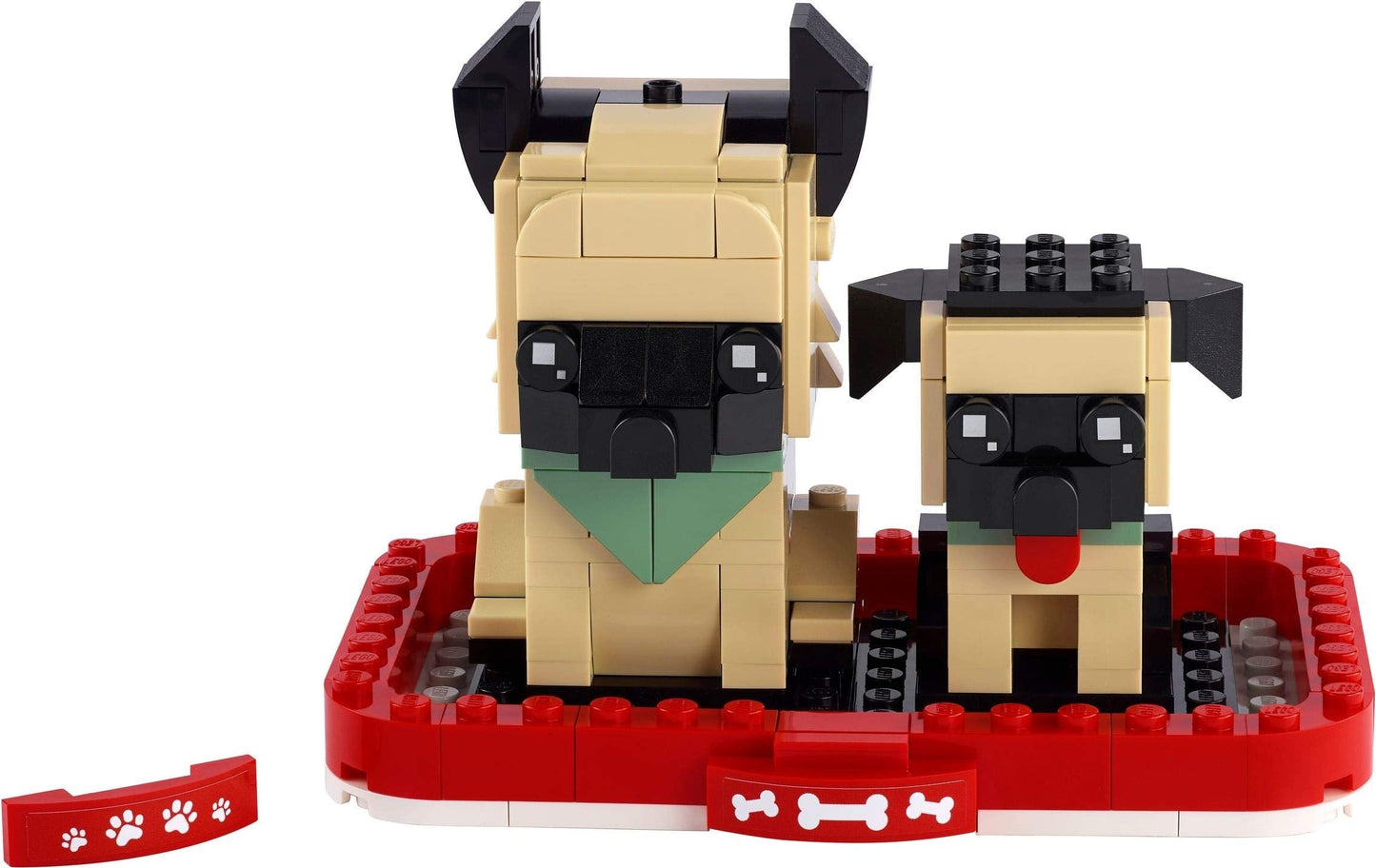 LEGO BrickHeadz Pets: German Shepherd & Puppy in Basket (40440) – Collectible Gift