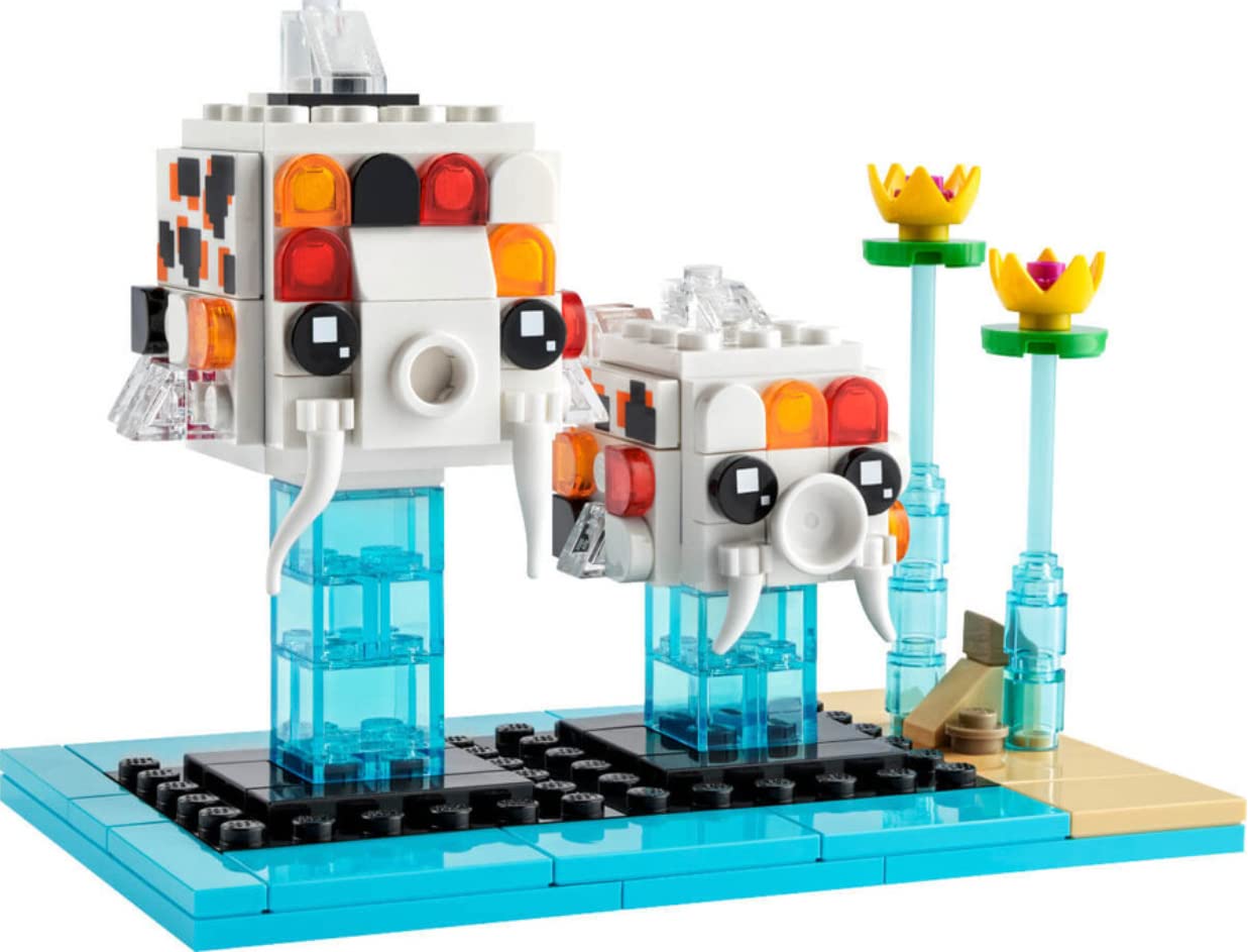 LEGO BrickHeadz Pets: Koi Fish 40545 – Buildable Pet Duo