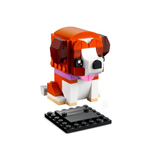 LEGO BrickHeadz Saint Bernard Dog & Puppy Set 40543 | Buildable Saint Bernard, 236 Pieces