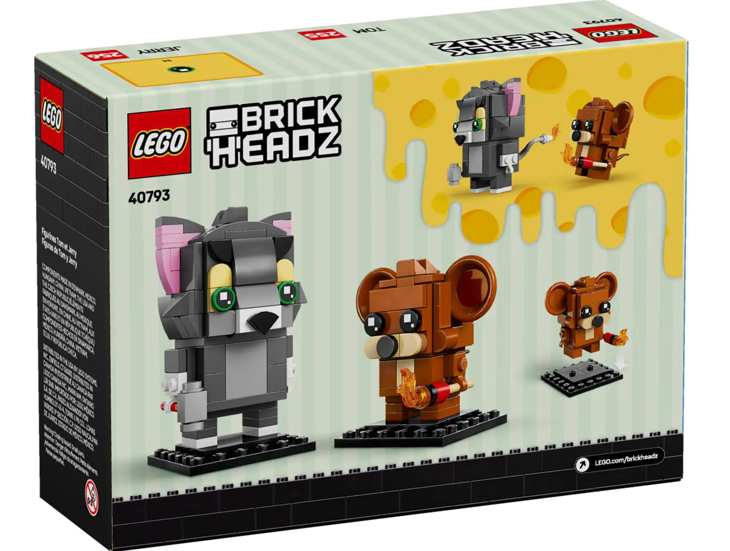 LEGO BrickHeadz Tom & Jerry Figures (40793) – 212-Piece Collectible Build