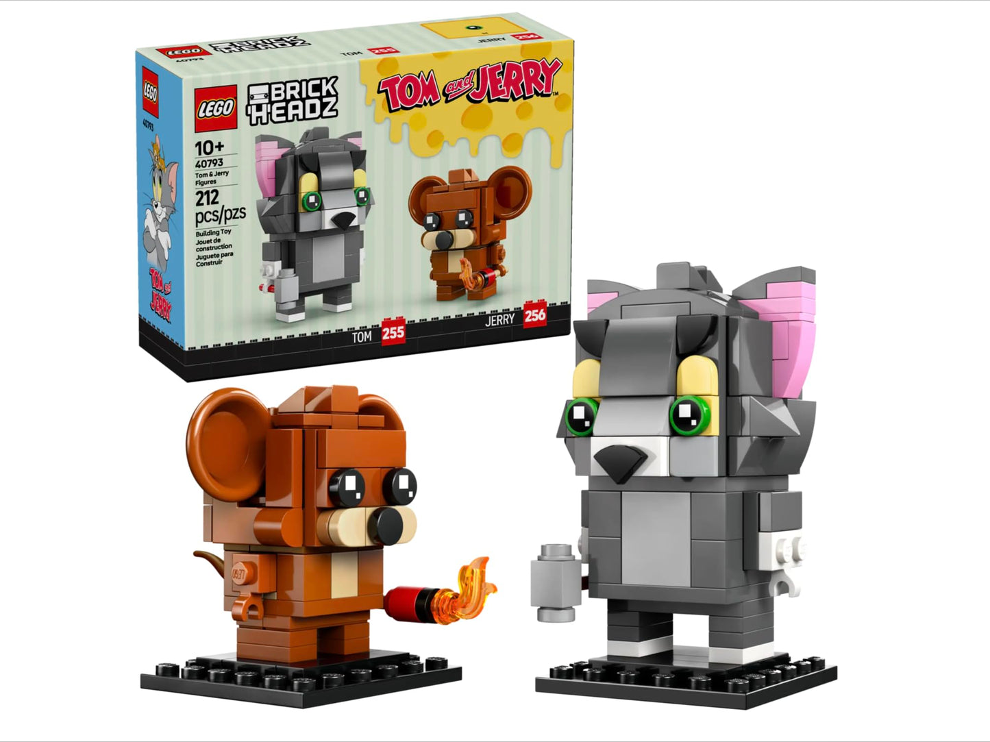 LEGO BrickHeadz Tom & Jerry Figures (40793) – 212-Piece Collectible Build