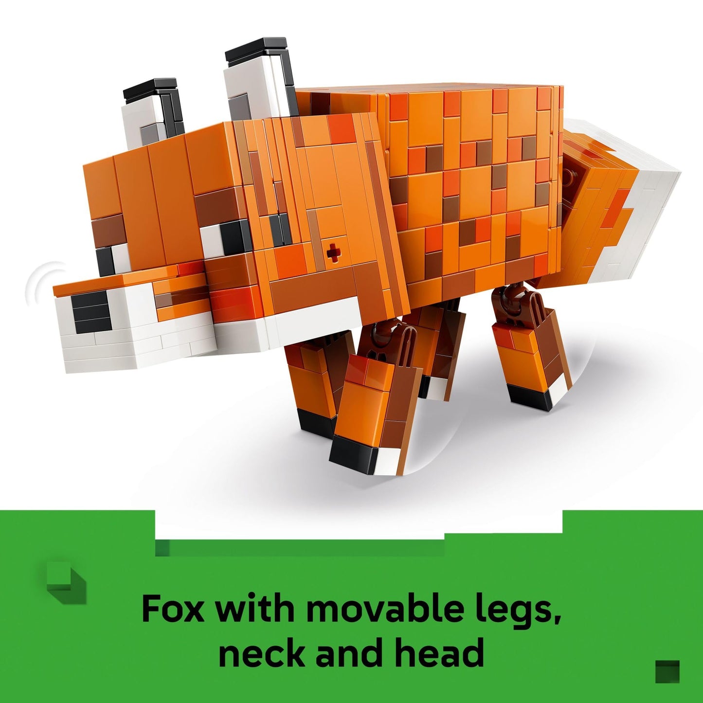 LEGO Minecraft The Fox (21588) – Poseable Building Toy for Kids 10+ | Play, Display, Decor