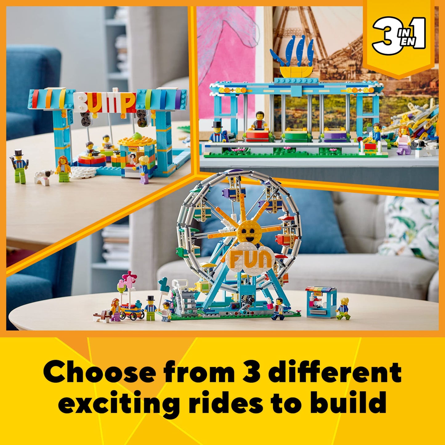 LEGO Creator 3in1 Ferris Wheel 31119 – 3 In 1 Amusement Park Builds