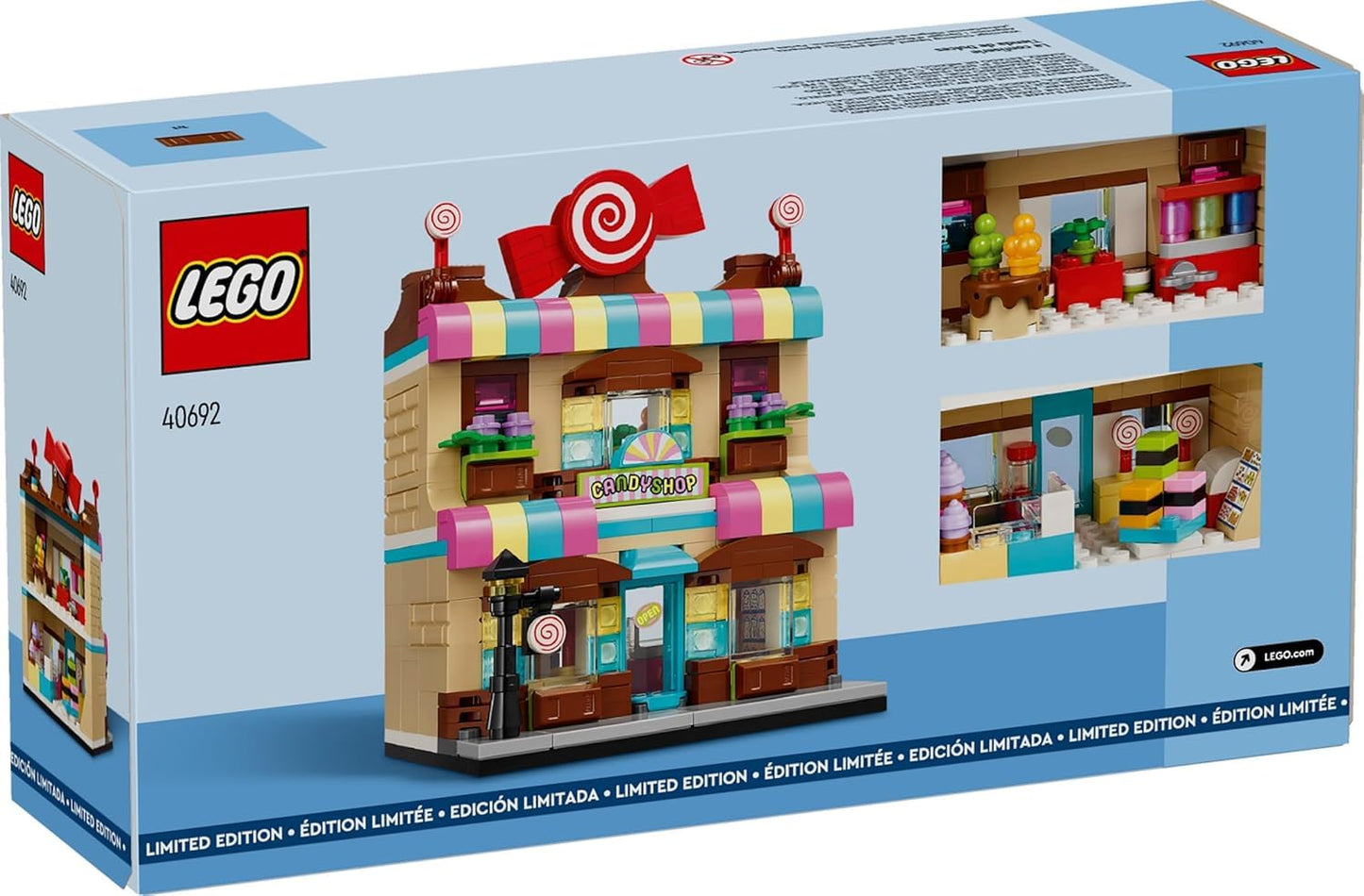 LEGO Candy Store 40692 – Limited Edition 345-Piece Building Toy for Ages 12+