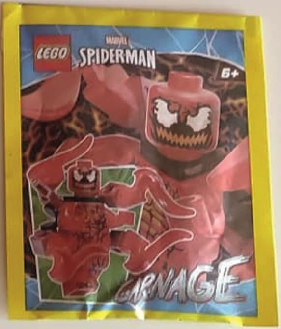 LEGO Carnage Minifigure with Appendages – Authentic LEGO Figure for Any Set
