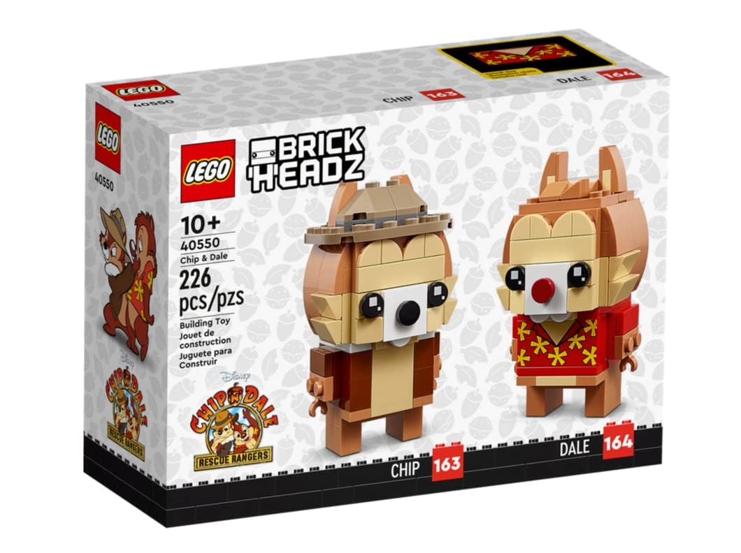LEGO Chip and Dale BrickHeadz | 226-Piece Building Toy Set, Ages 10+