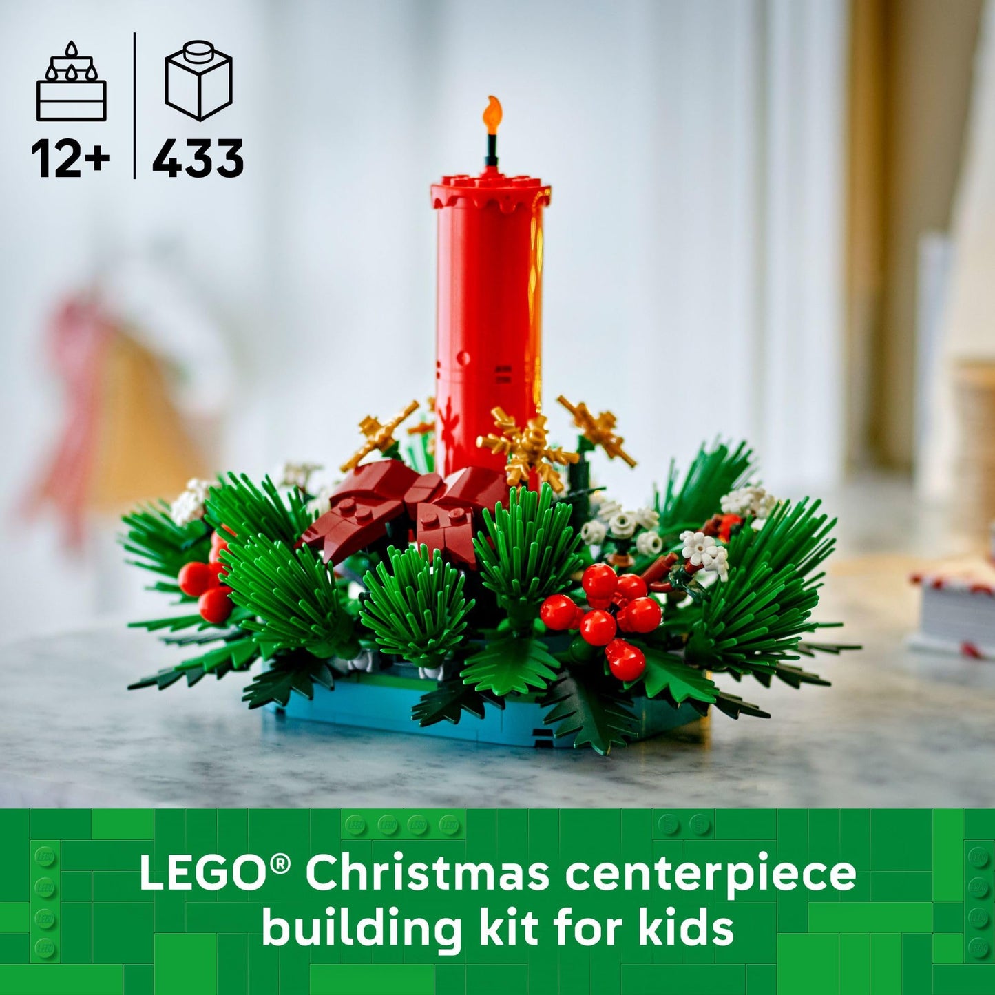 LEGO Christmas Table Decoration 40743 — Brick-Built Holiday Centerpiece