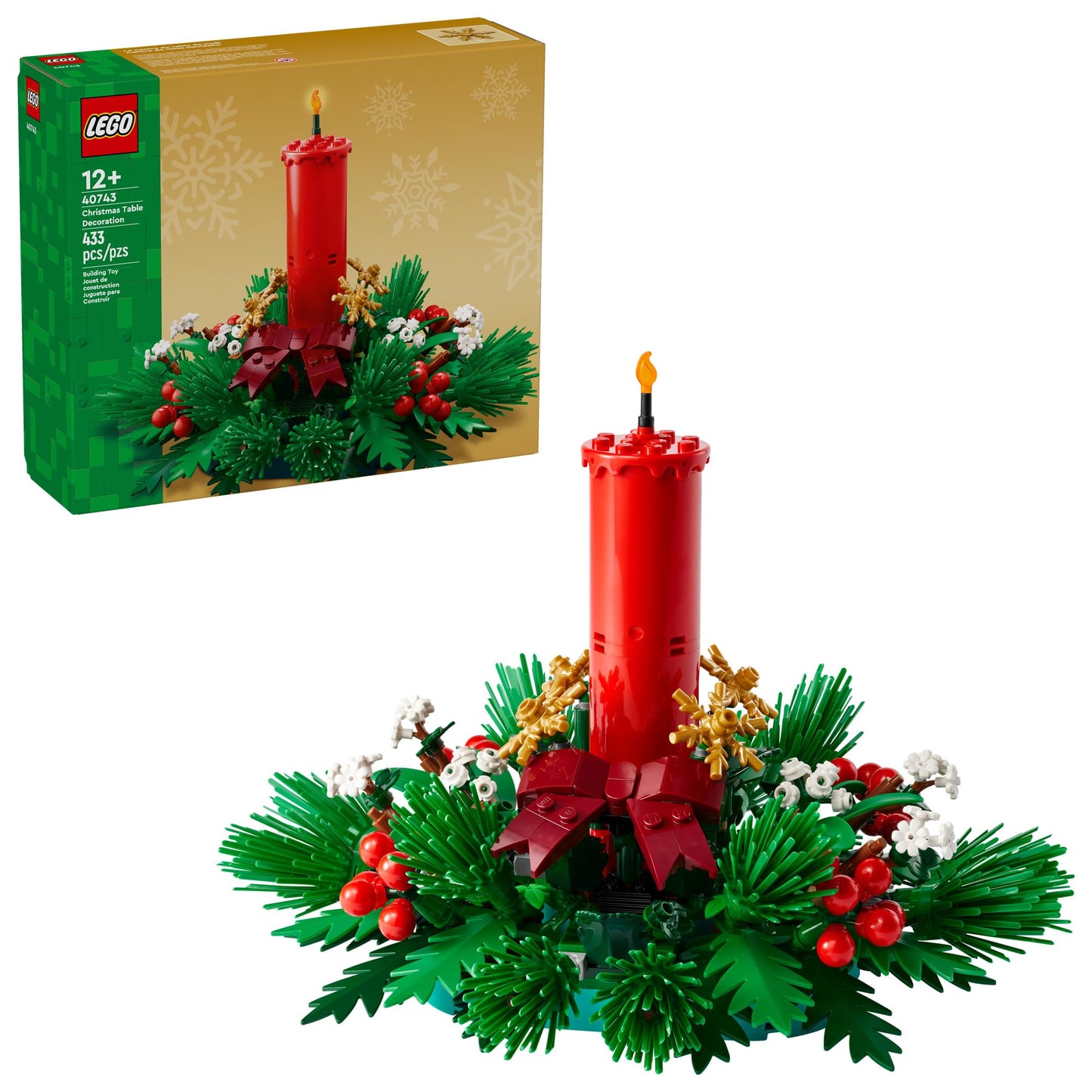 LEGO Christmas Table Decoration 40743 — Brick-Built Holiday Centerpiece