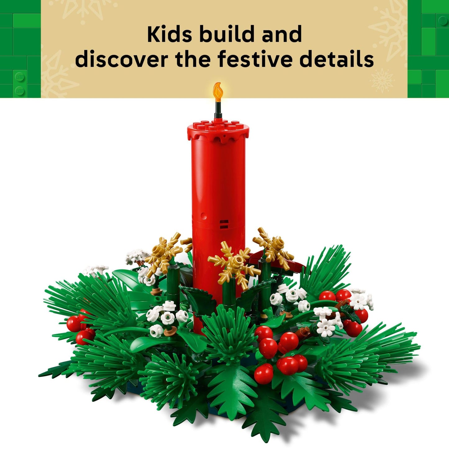 LEGO Christmas Table Decoration 40743 — Brick-Built Holiday Centerpiece