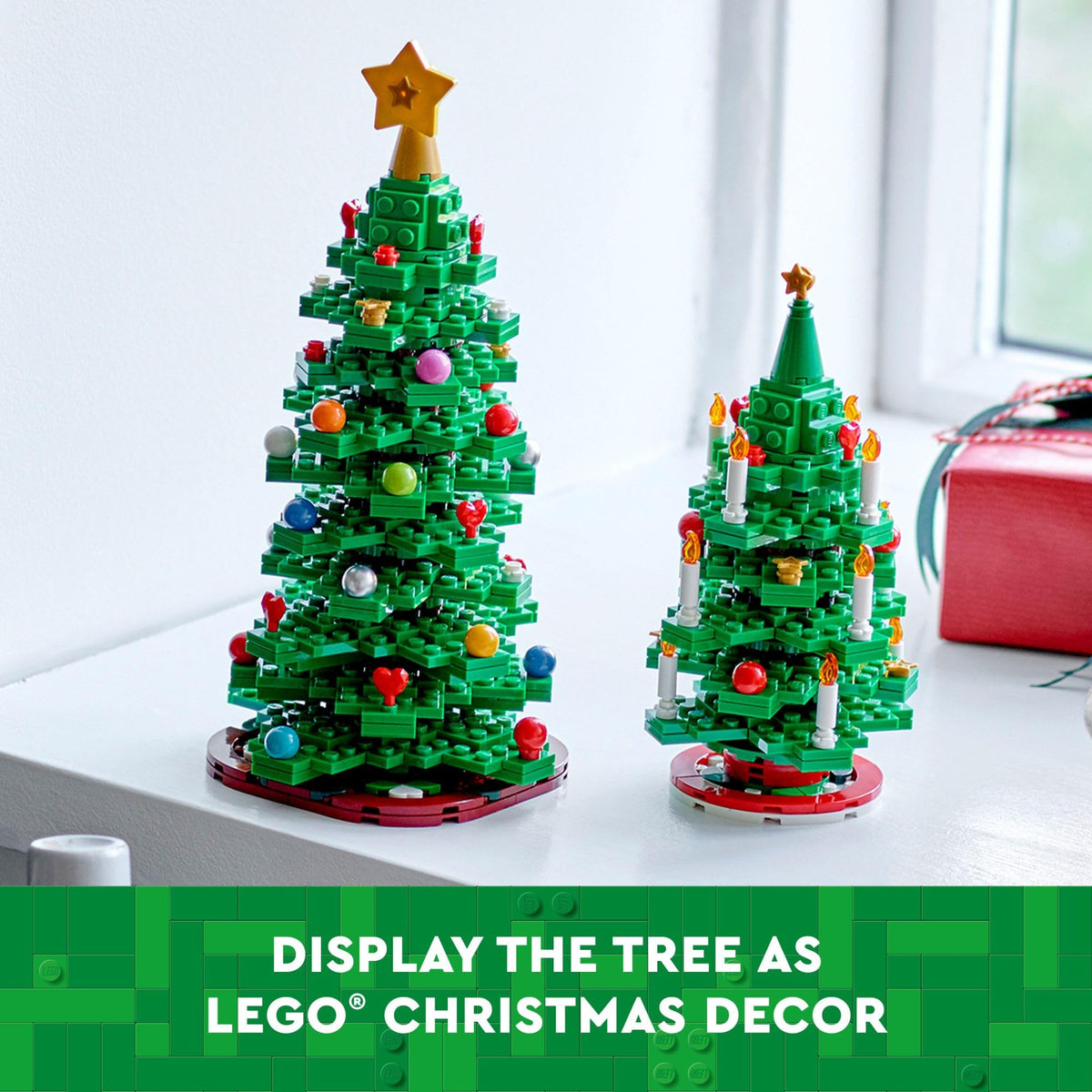 LEGO Christmas Tree 40573 – 2-in-1 Festive Building Toy for Kids 12+, Tabletop Decor & Gift Idea