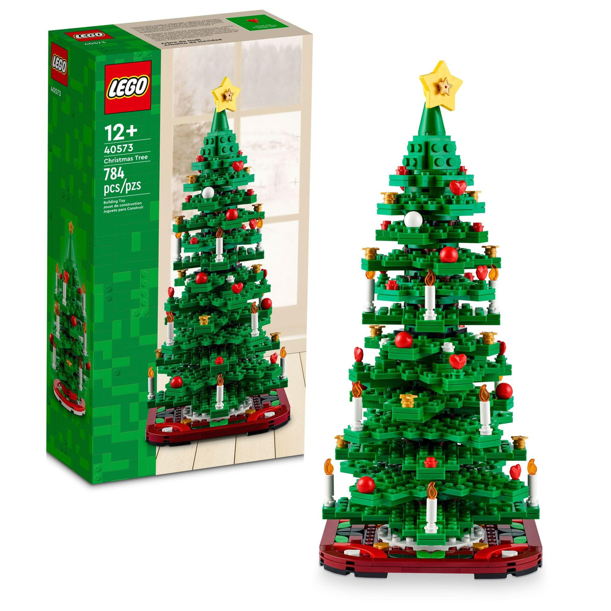 LEGO Christmas Tree 40573 – 2-in-1 Festive Building Toy for Kids 12+, Tabletop Decor & Gift Idea