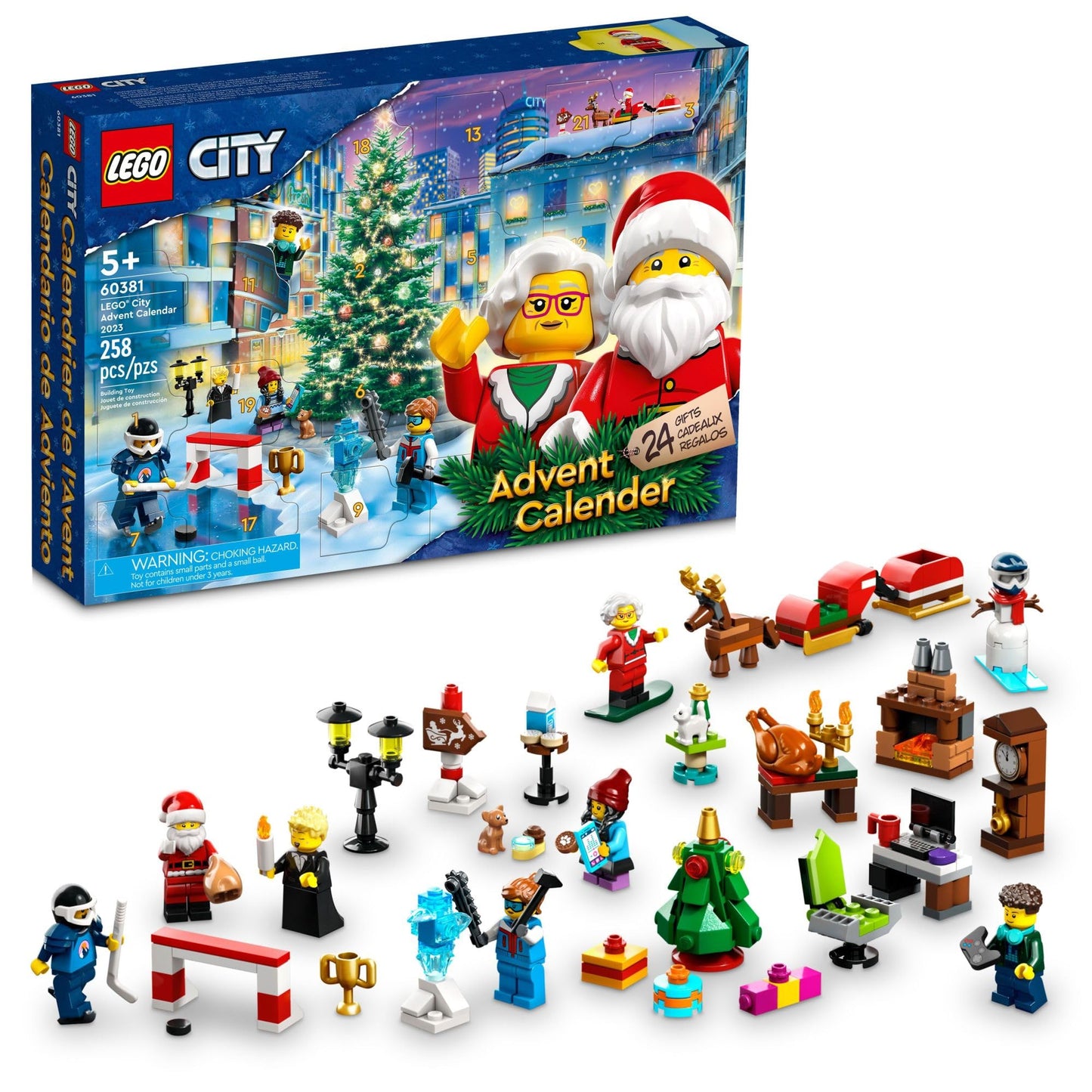 LEGO City Advent Calendar 60381: Christmas Countdown with Daily Surprises