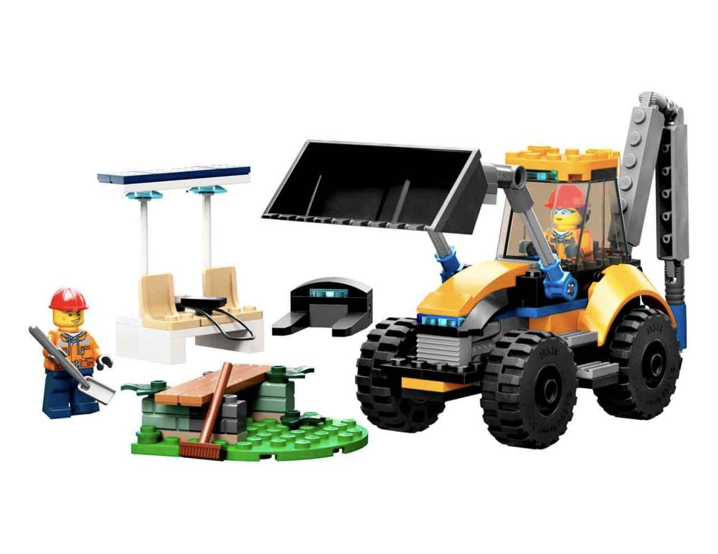 LEGO City 60385 Excavator Building Set – 2 Minifigures & Tools | 5+ Gift Idea
