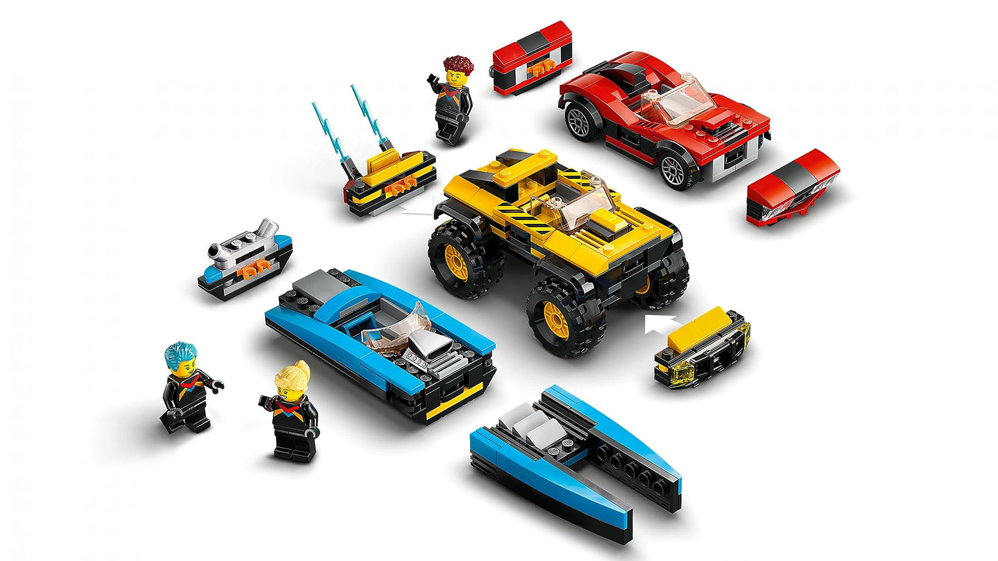 LEGO City 60395 2KDRIVE Triple Vehicle Race Pack – 3 Buildable Racers