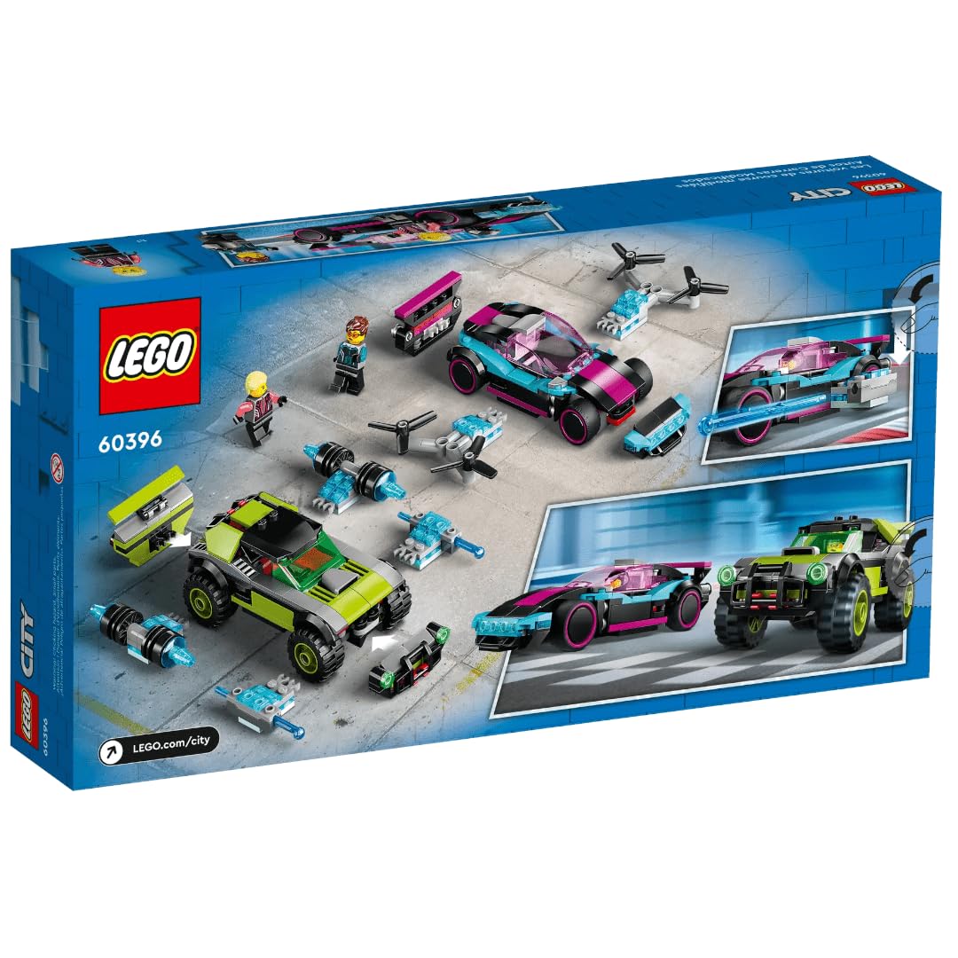 LEGO City 60396 Modified Race Cars – New Upgradable Racers with Minifigs
