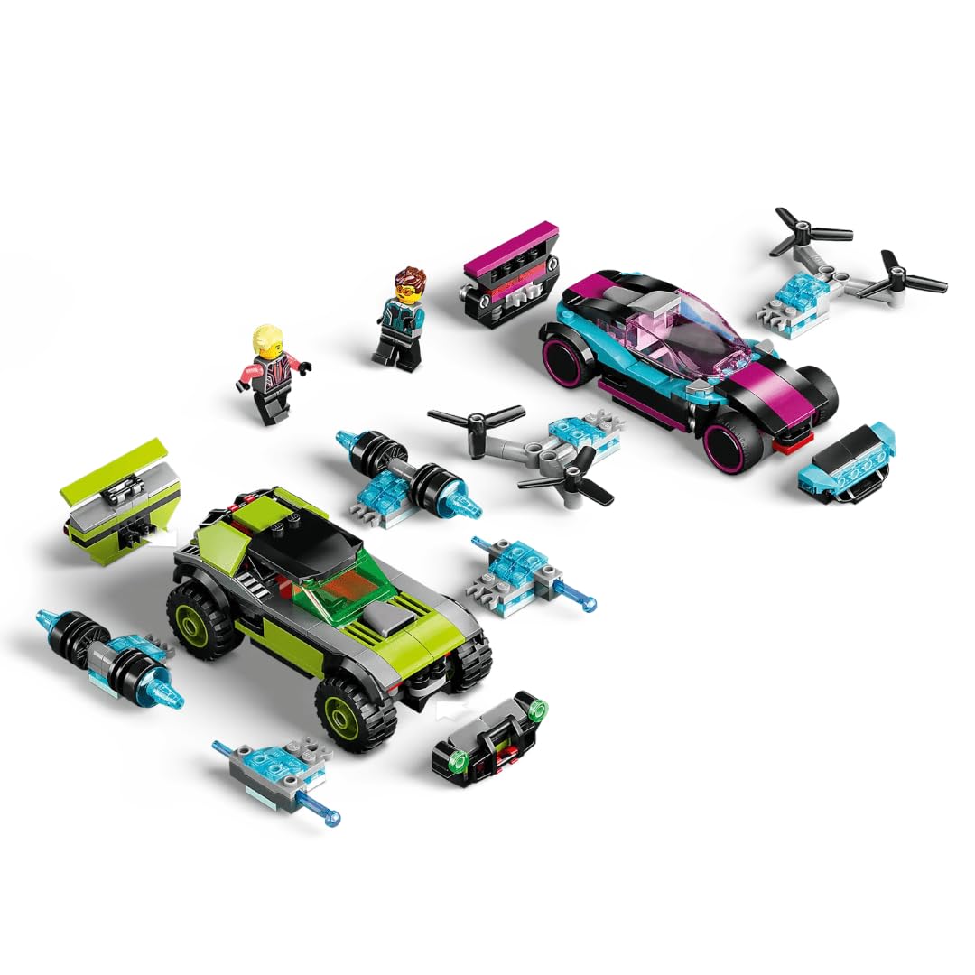 LEGO City 60396 Modified Race Cars – New Upgradable Racers with Minifigs