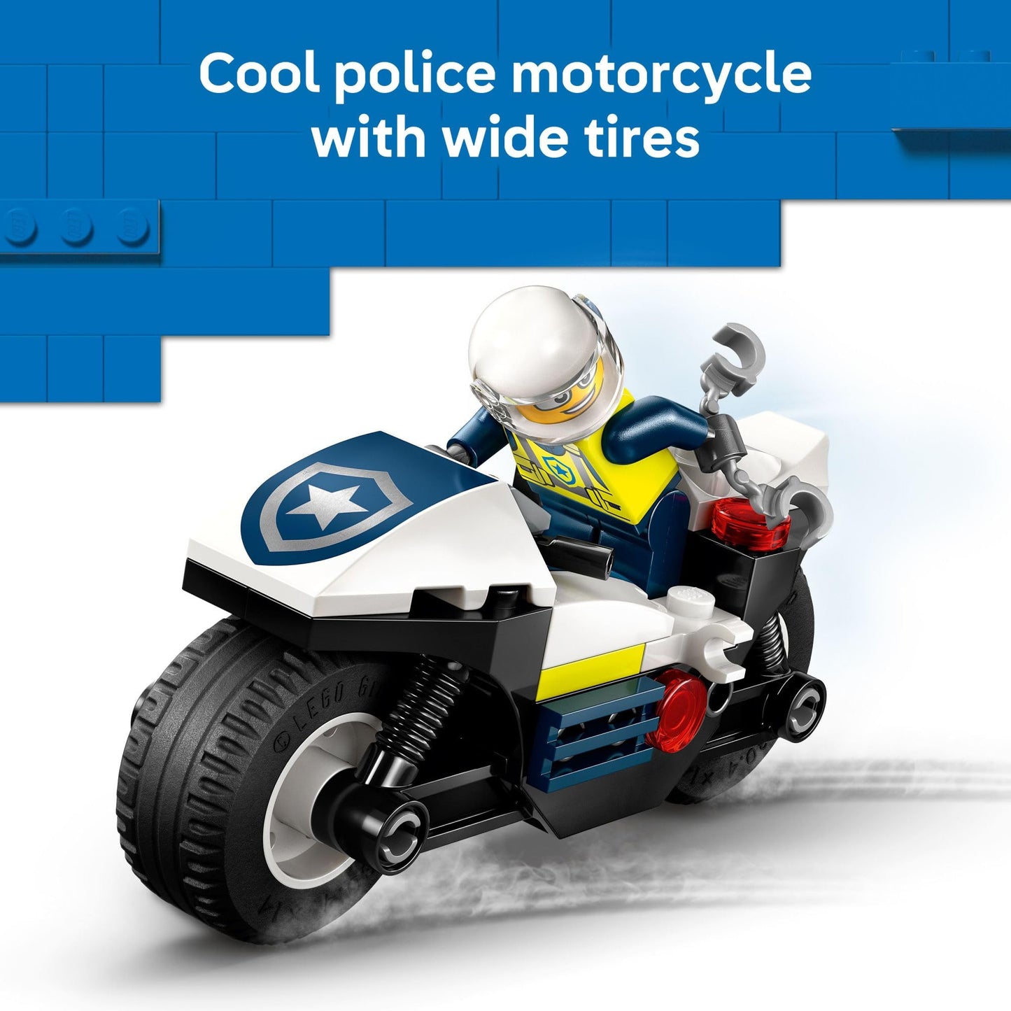 LEGO City Police Motorcycle Chase 60455 – Police Toy Set for Kids 4+