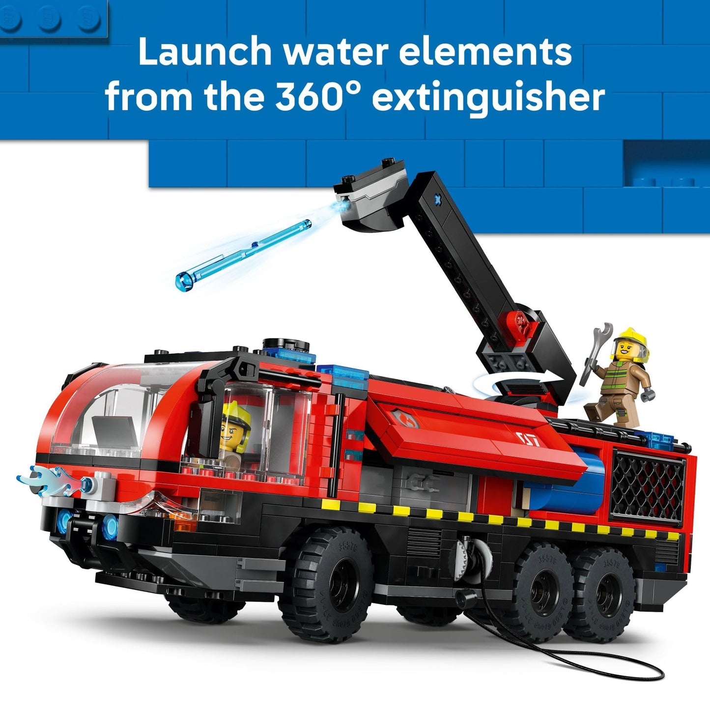 LEGO City Airport Fire Truck (60499) – 691-Piece Building Set for Ages 7+