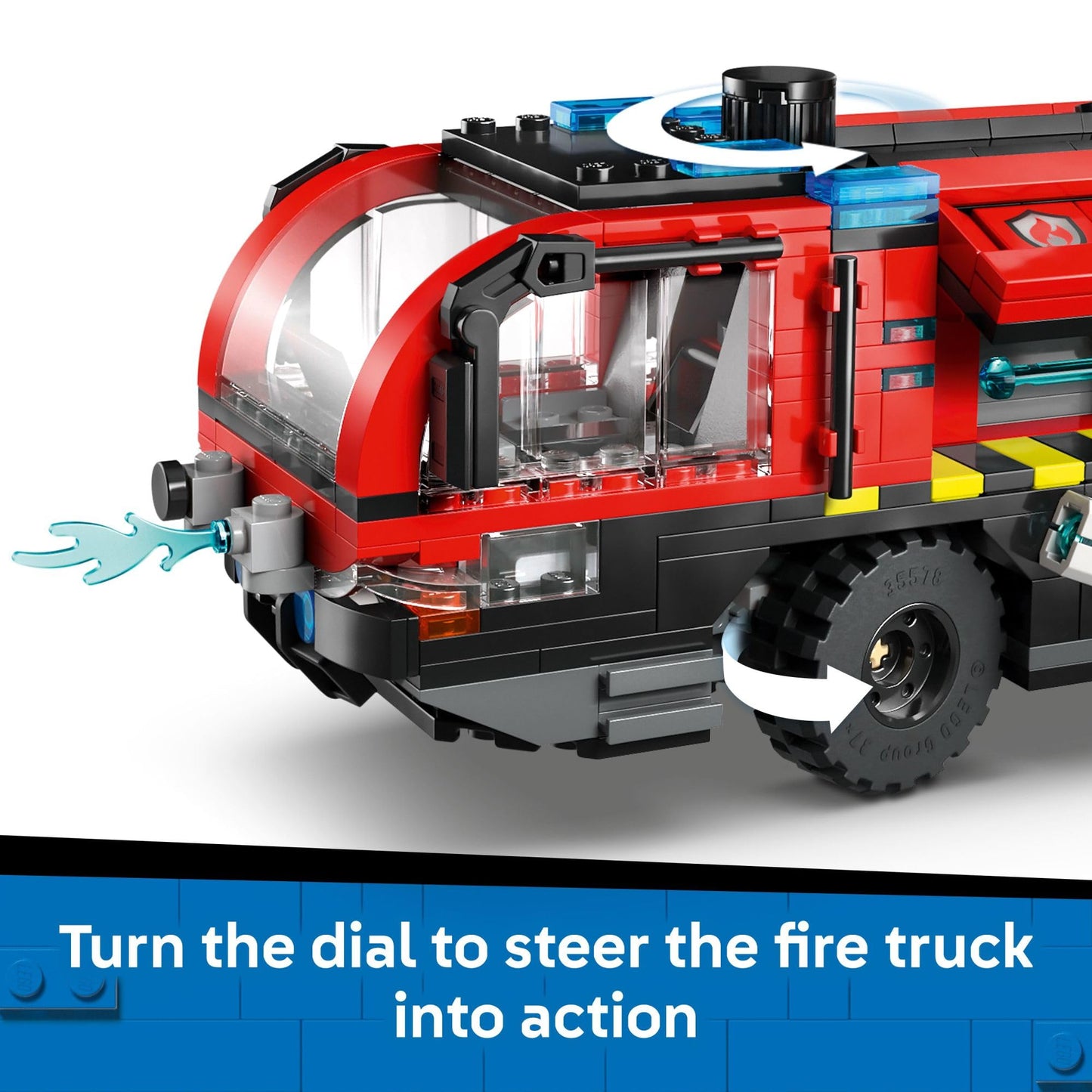 LEGO City Airport Fire Truck (60499) – 691-Piece Building Set for Ages 7+