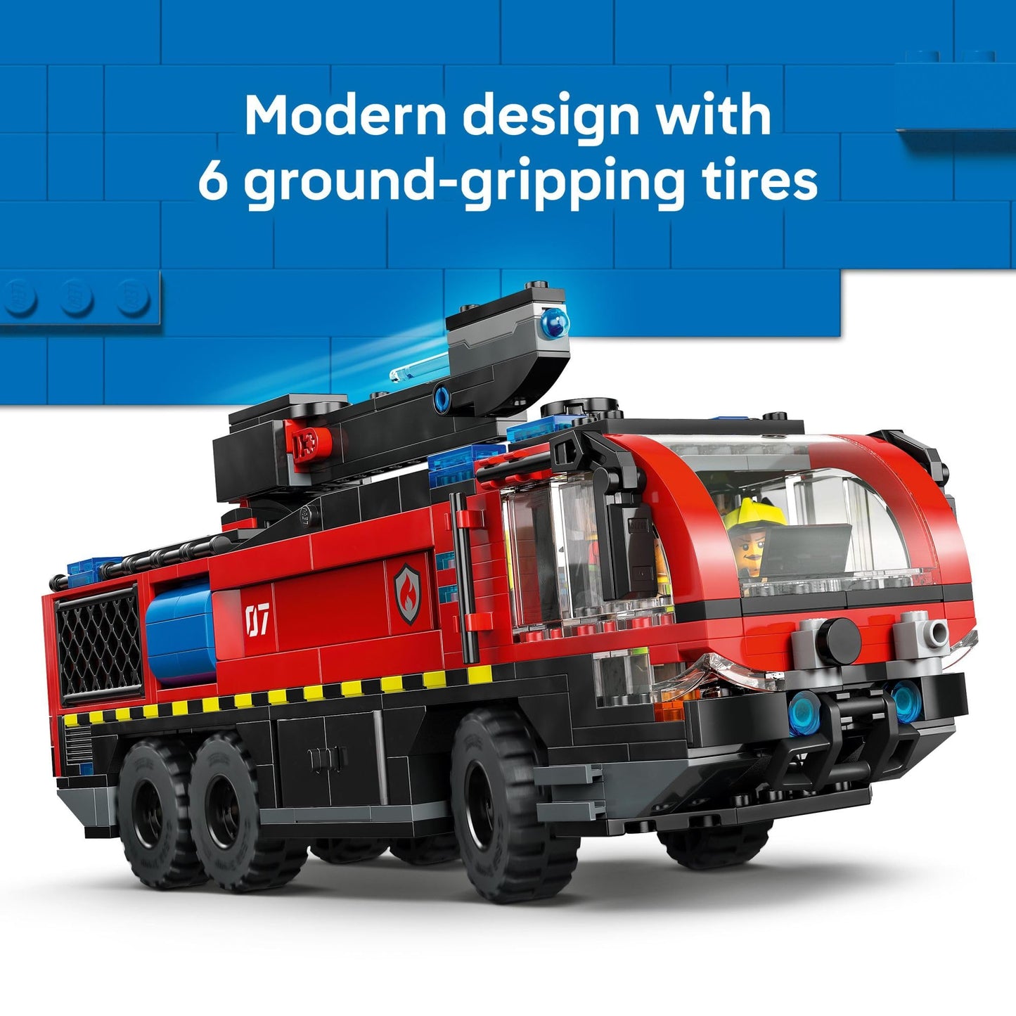 LEGO City Airport Fire Truck (60499) – 691-Piece Building Set for Ages 7+