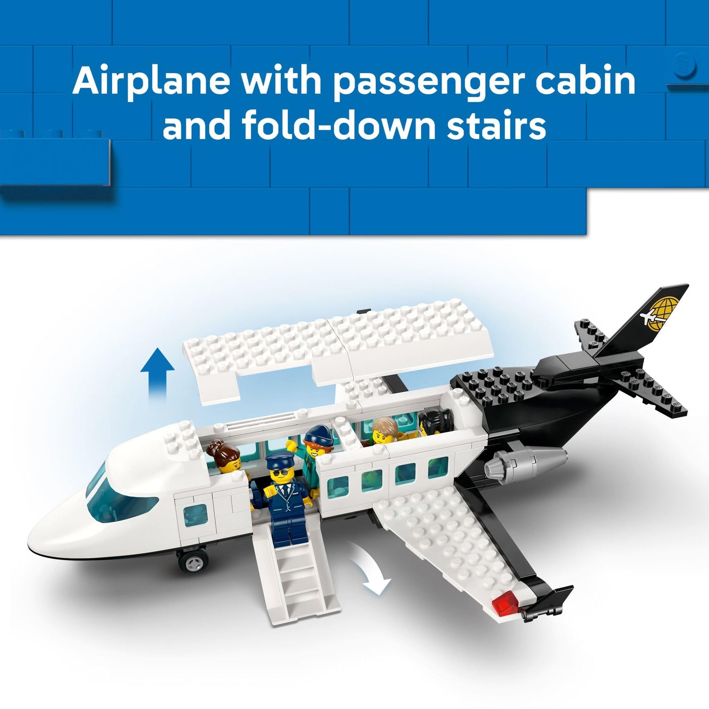 LEGO City Airport with Airplane (60502) – Building Toy for Kids 8+ with 9 Minifigures
