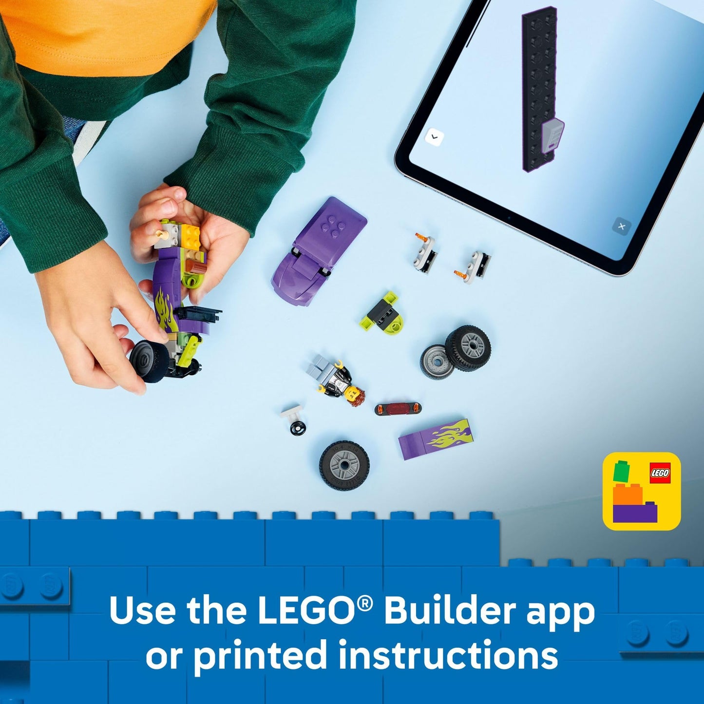 LEGO City Hot Rod Race Car Building Toy 60485 | Build, Pretend Play & Race (Ages 5+)