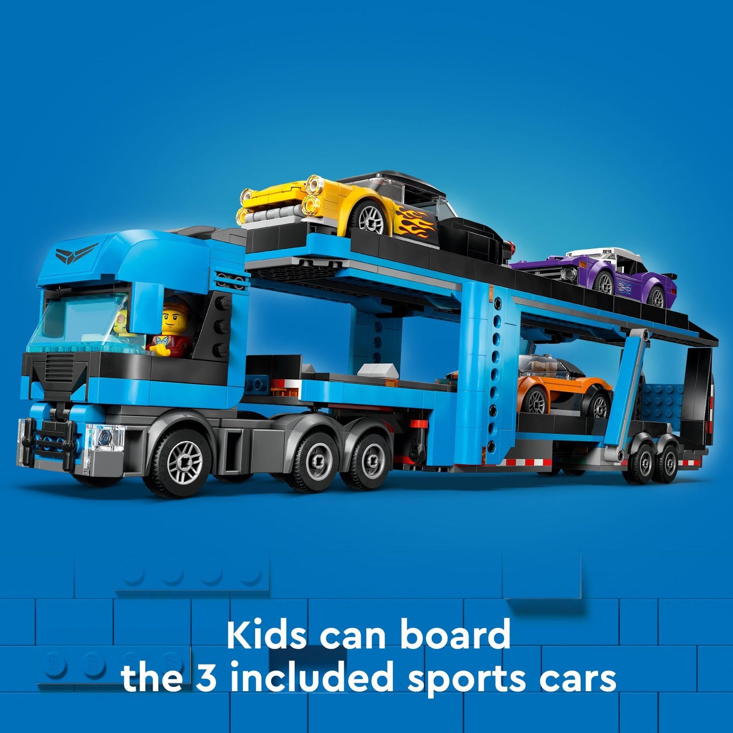 LEGO City Car Transporter Truck 60408 – Multi-Vehicle Builder Set