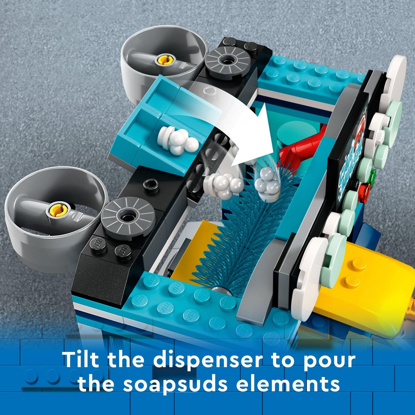 LEGO City Car Wash 60362 Building Toy Set – 243 Pieces, 2 Minifigs, Spinnable Brushes