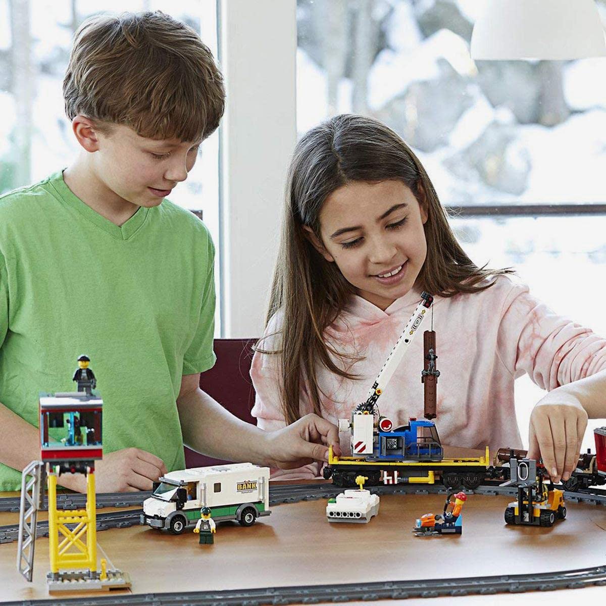LEGO City Cargo Train | Motorized Engine, Remote Control & Cargo Wagons