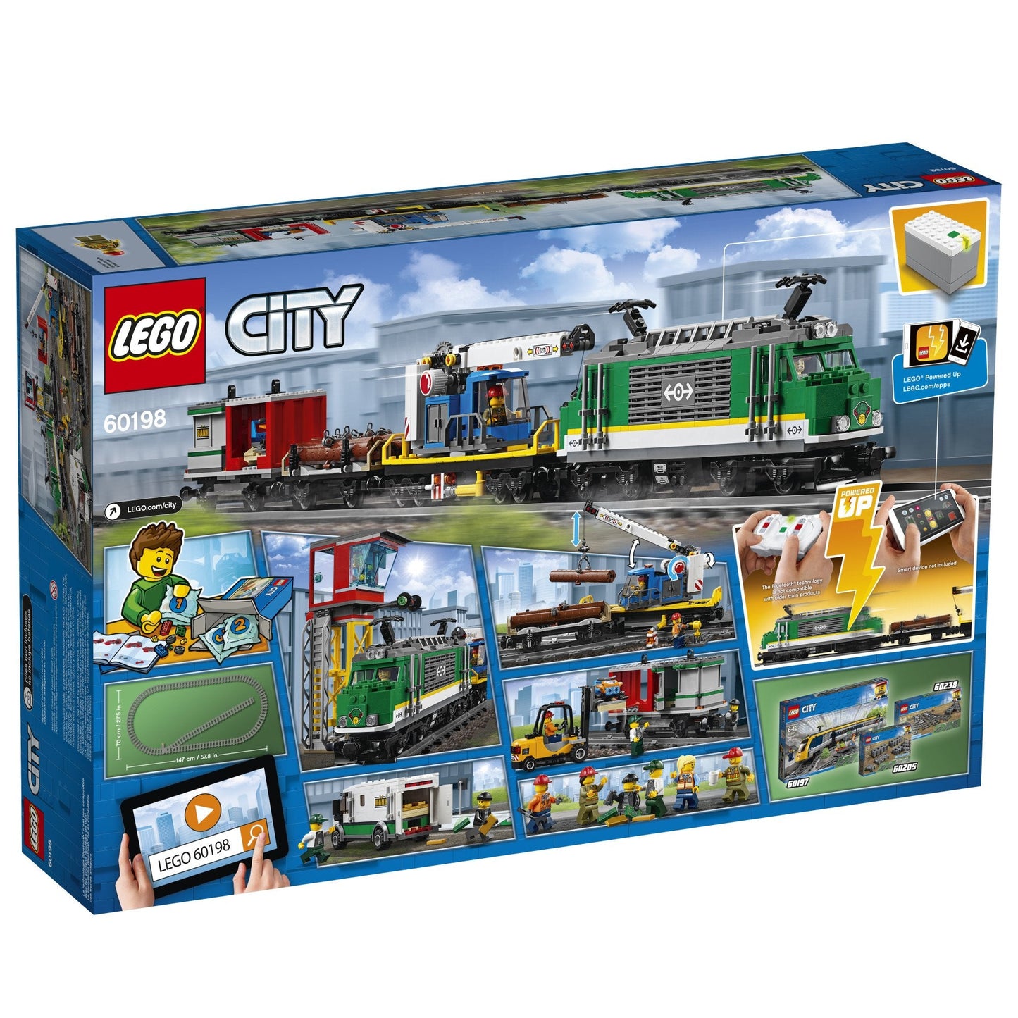 LEGO City Cargo Train 60198 – Exclusive Remote Control Train (1226 Pieces)
