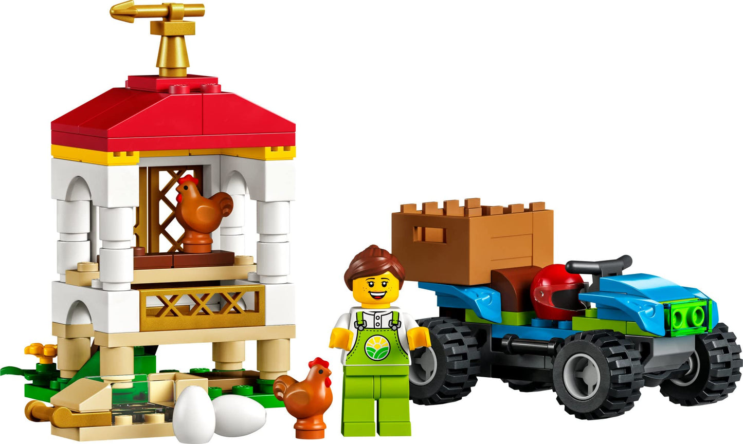 LEGO City Chicken Henhouse 60344 – Farm Toy Set for Kids 5+ (101 Pieces)