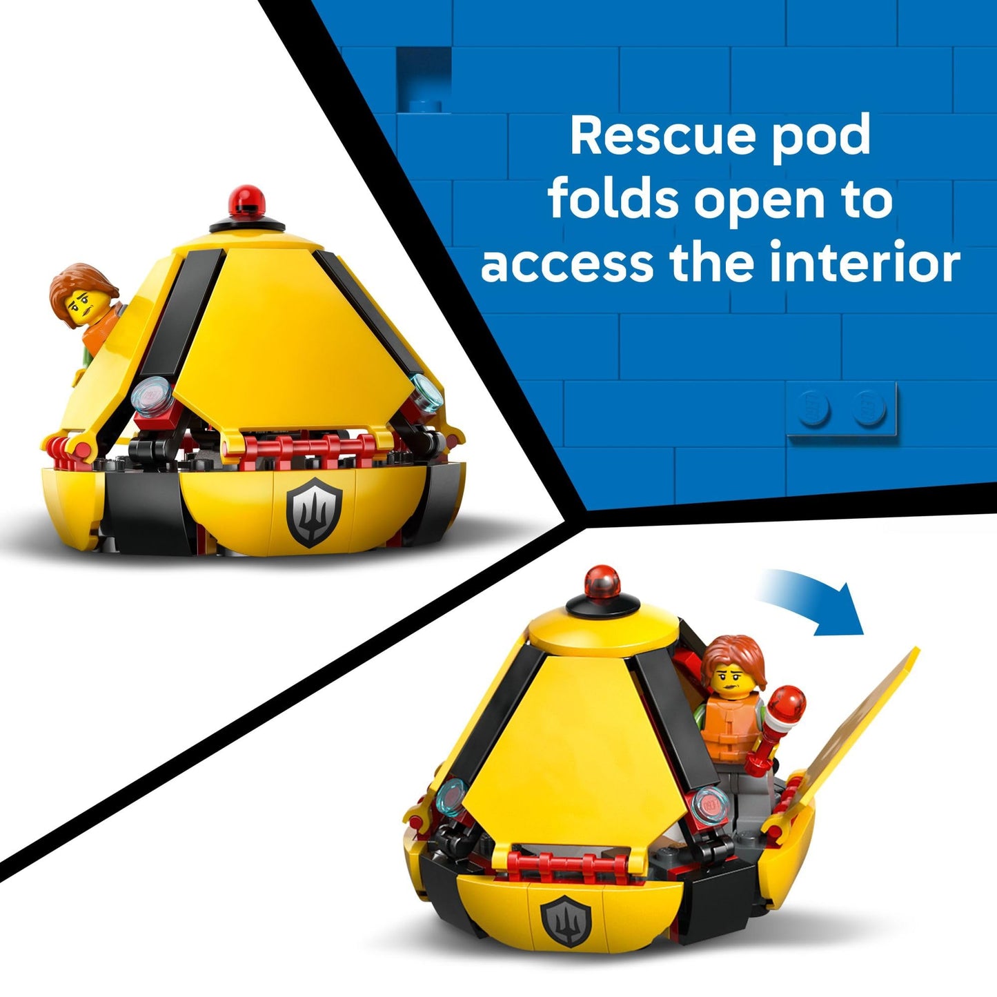 LEGO City Coast Guard Helicopter 60503 – 551-Piece Rescue Building Toy for Kids 7+
