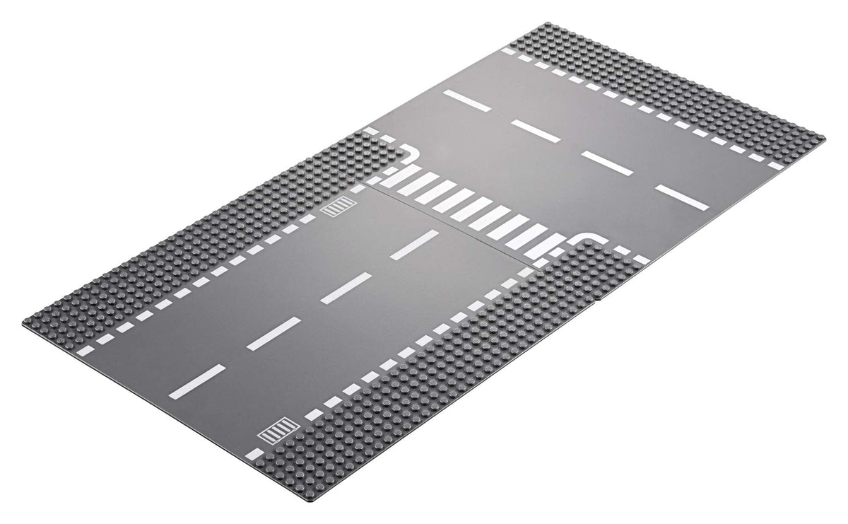 LEGO City 60236 Straight & T-Junction Road Plates – 2 Pieces