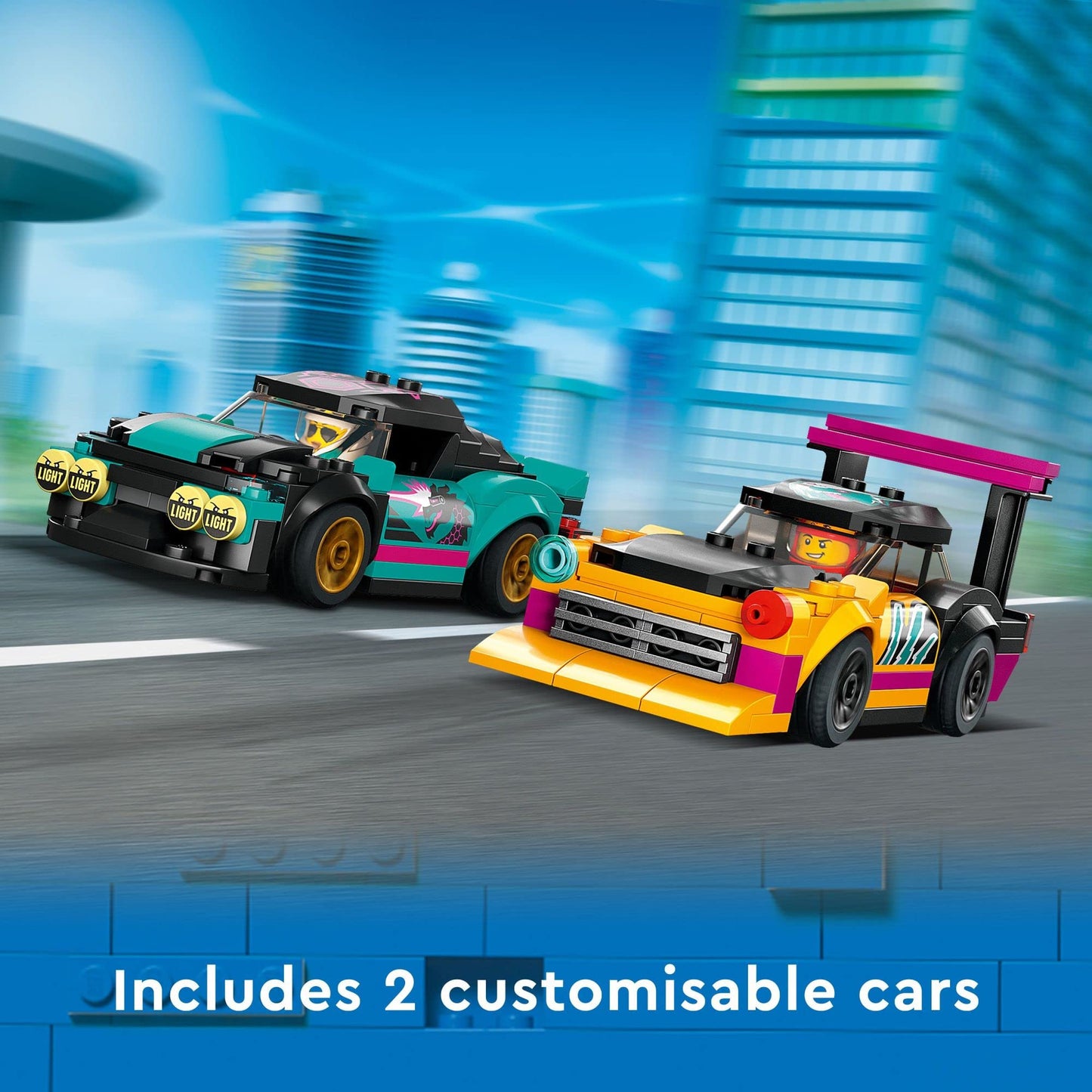LEGO City Custom Car Garage 60389 – Build, Modify & Race with 507 Pieces