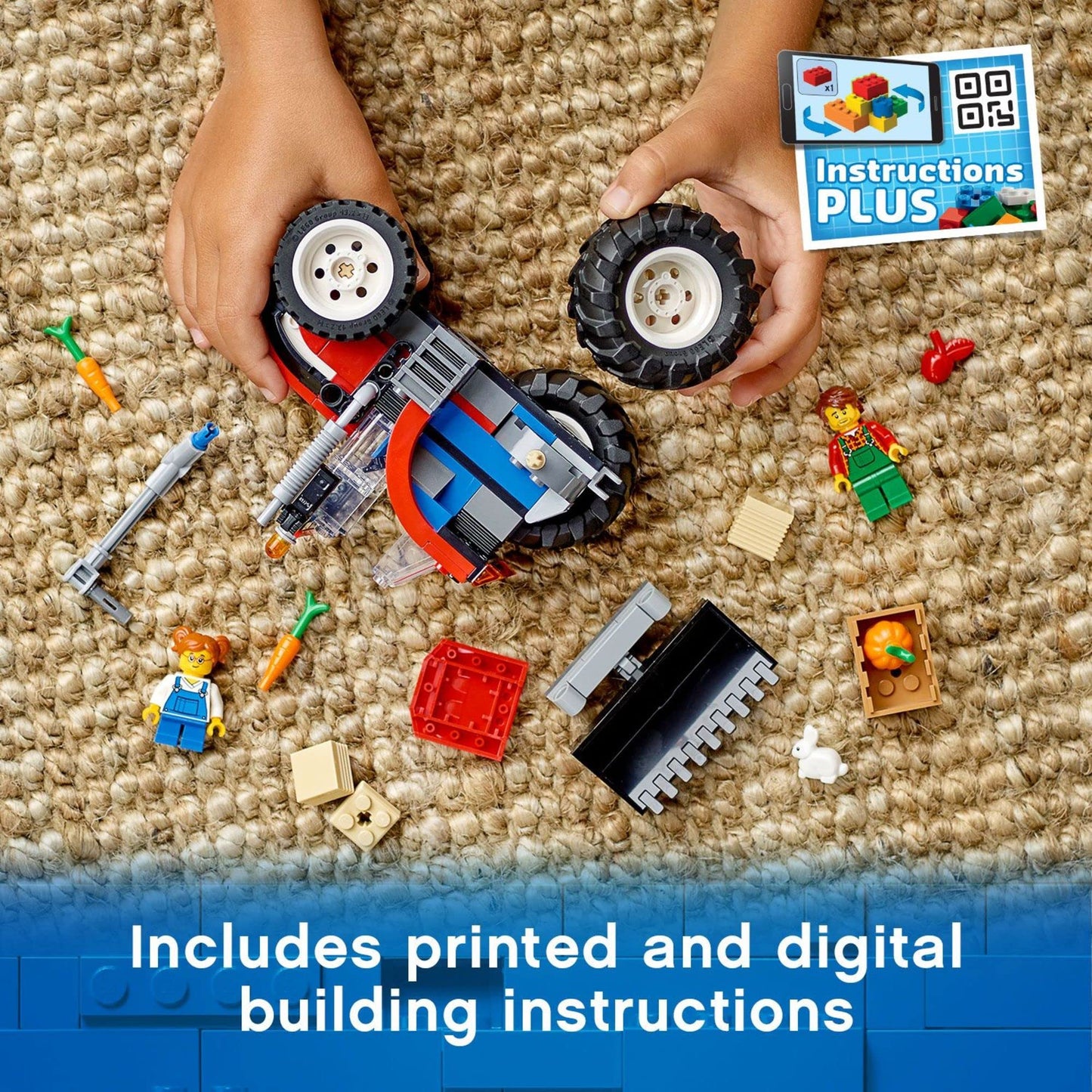 LEGO City Great Vehicles Tractor 60287 | 148-Piece Building Toy Set for Kids Aged 5+