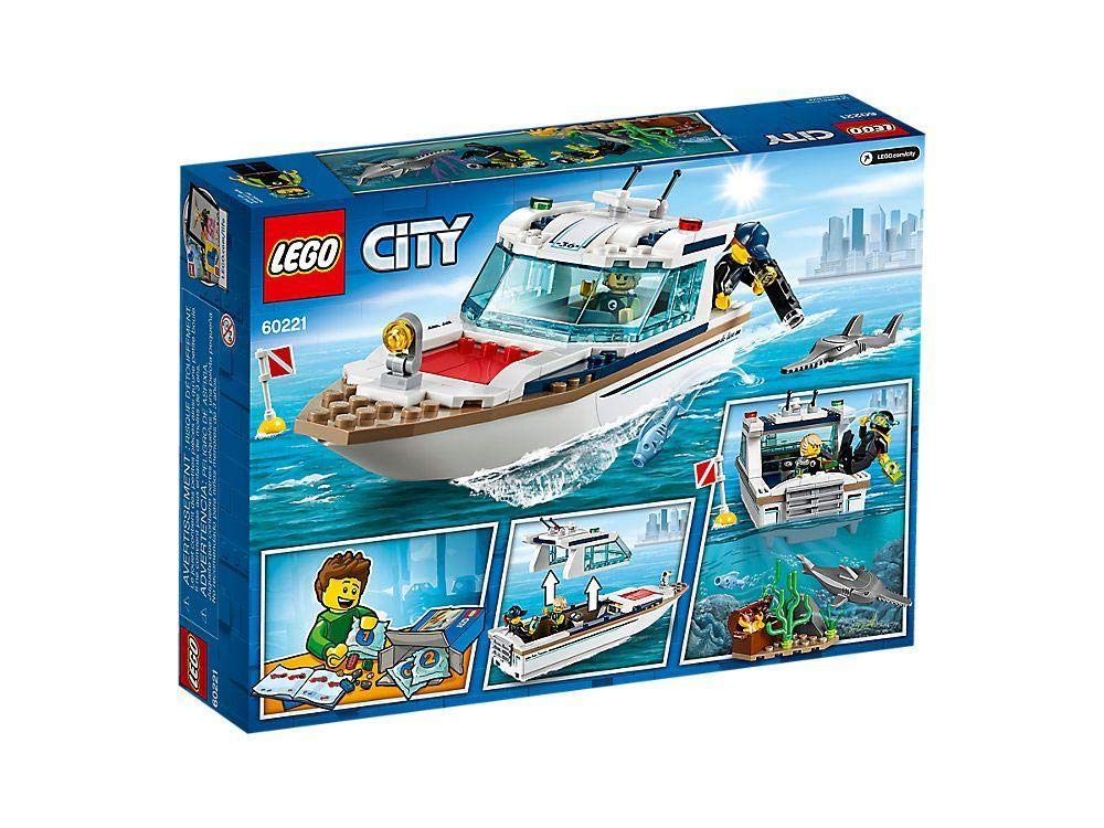 LEGO City Diving Yacht 60221 – 148-Piece Building Kit