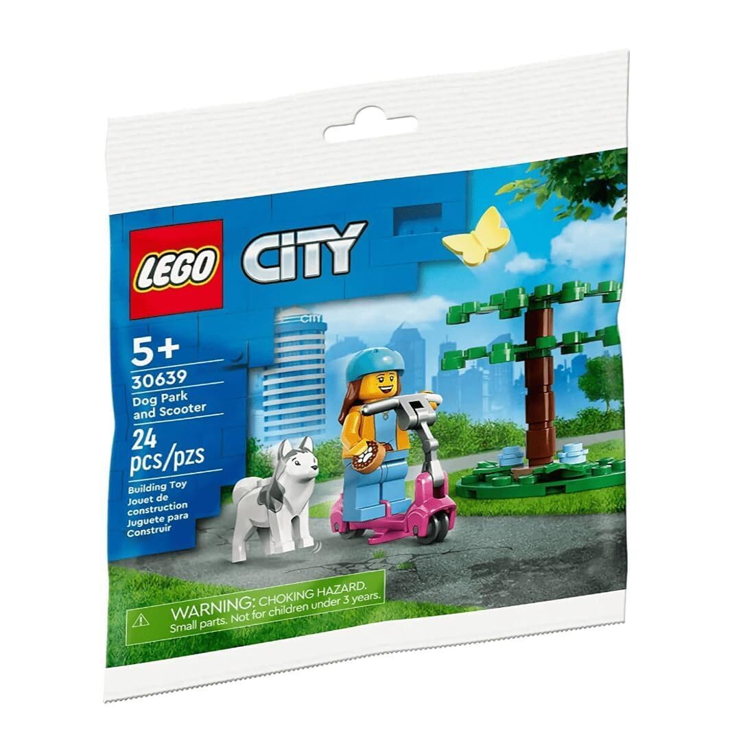 LEGO City Dog Park and Scooter 30639 Polybag – Builders Ages 5+