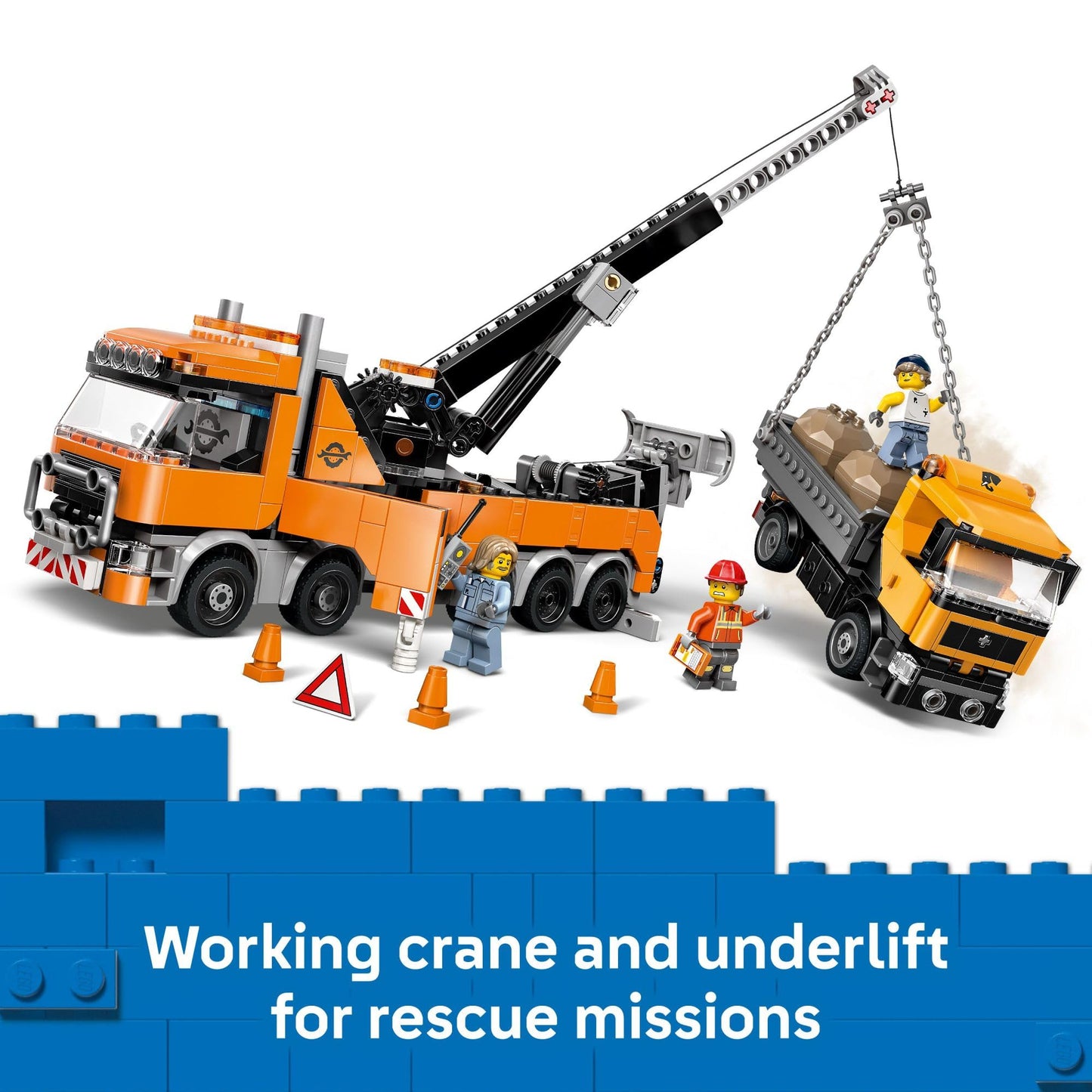 LEGO City Heavy-Duty Recovery Tow Truck with Crane 60467 – Build & Rescue Set