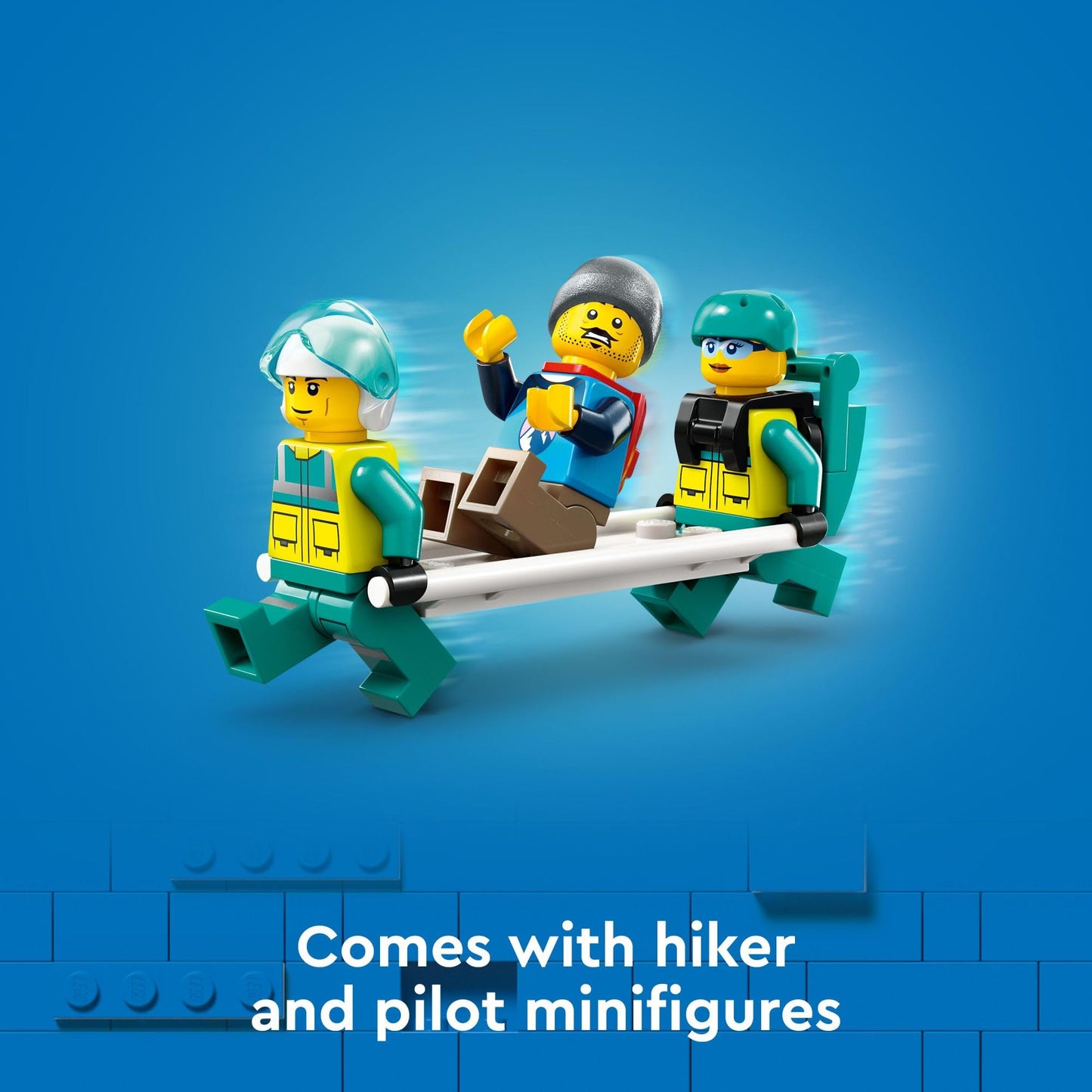 LEGO City Emergency Rescue Helicopter 60405 – Action-Packed Rescue Playset for Ages 6+