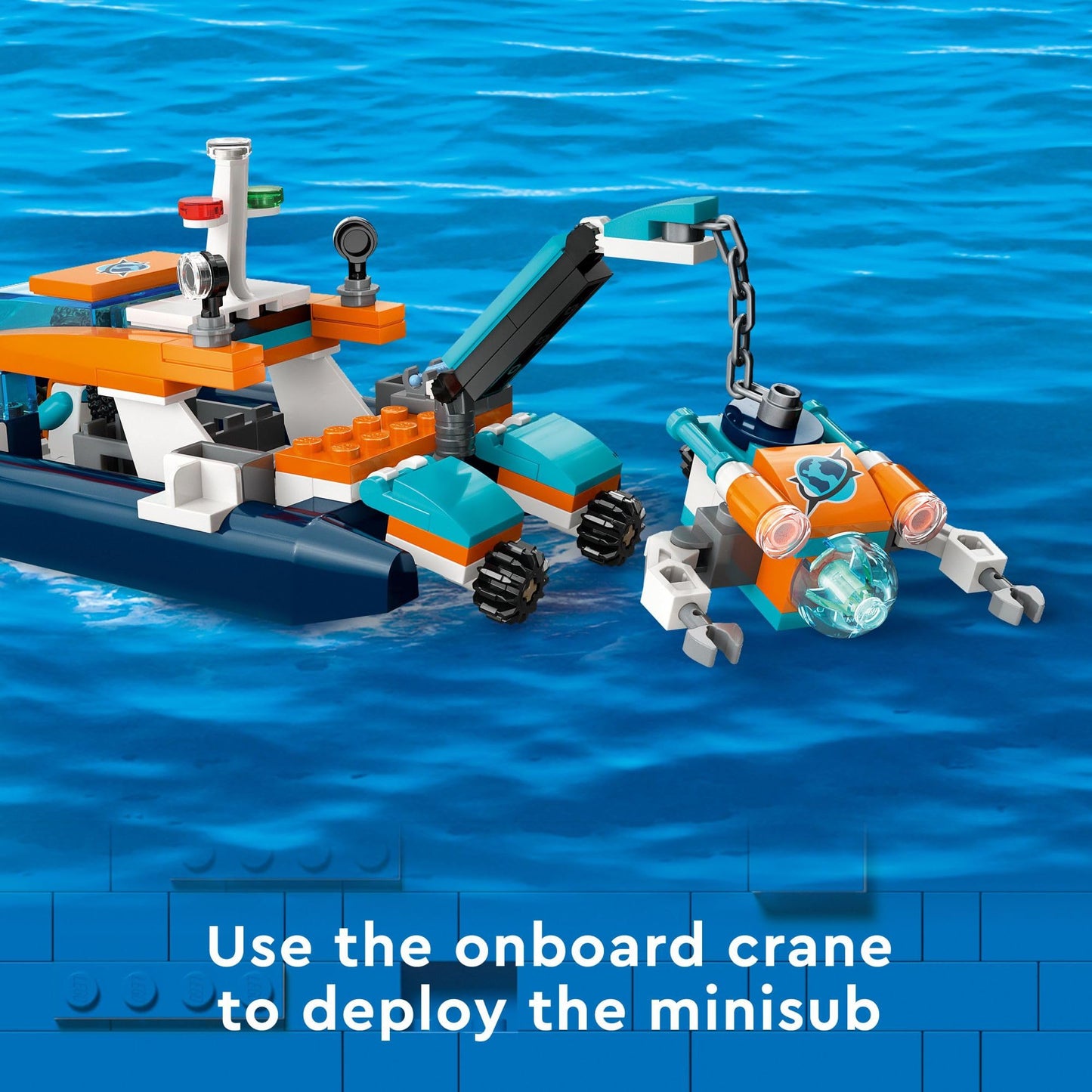 LEGO City Explorer Diving Boat 60377 – Ocean Adventure Set with Coral Reef
