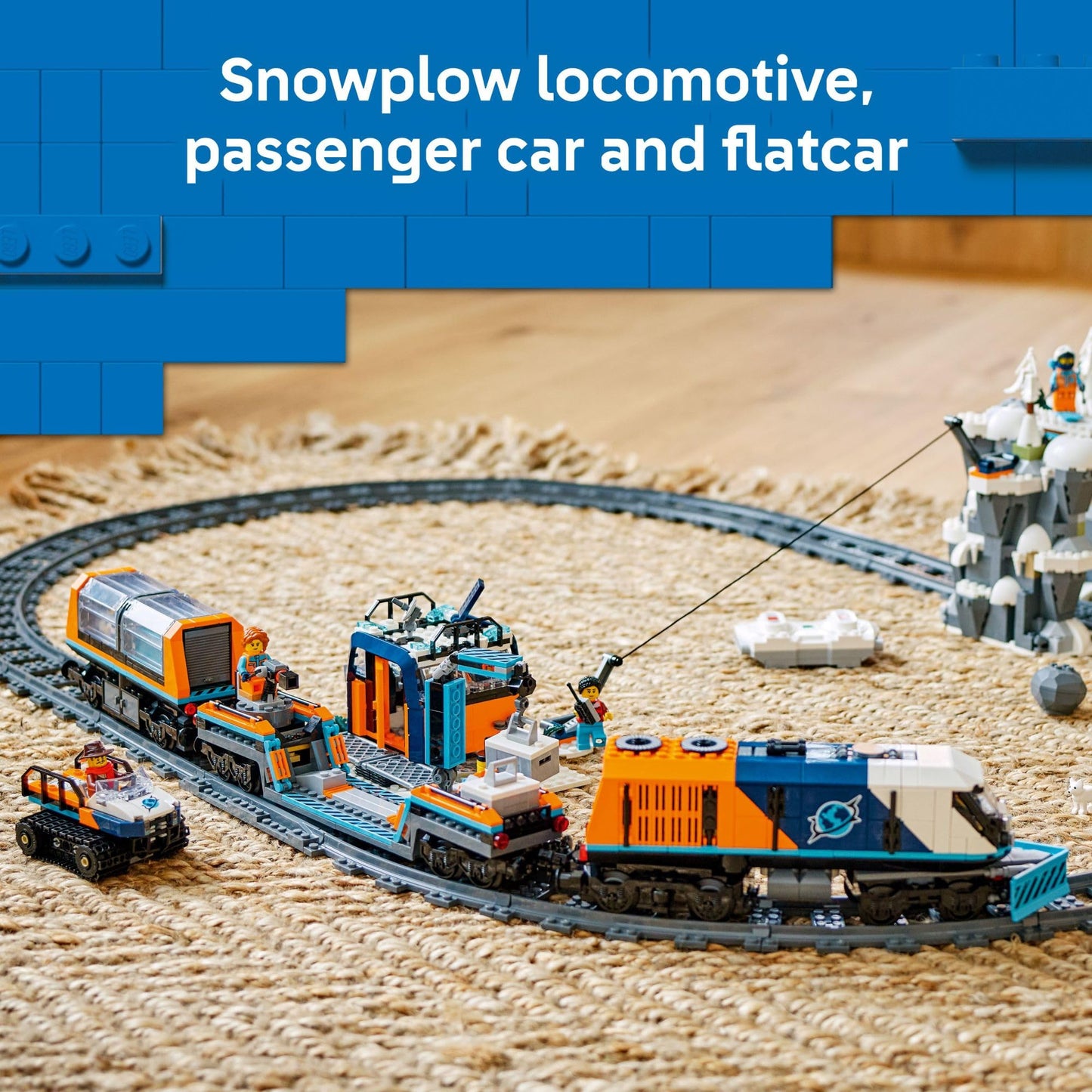 LEGO City Explorers' Arctic Polar Express Train 60470 – Remote-Controlled Set