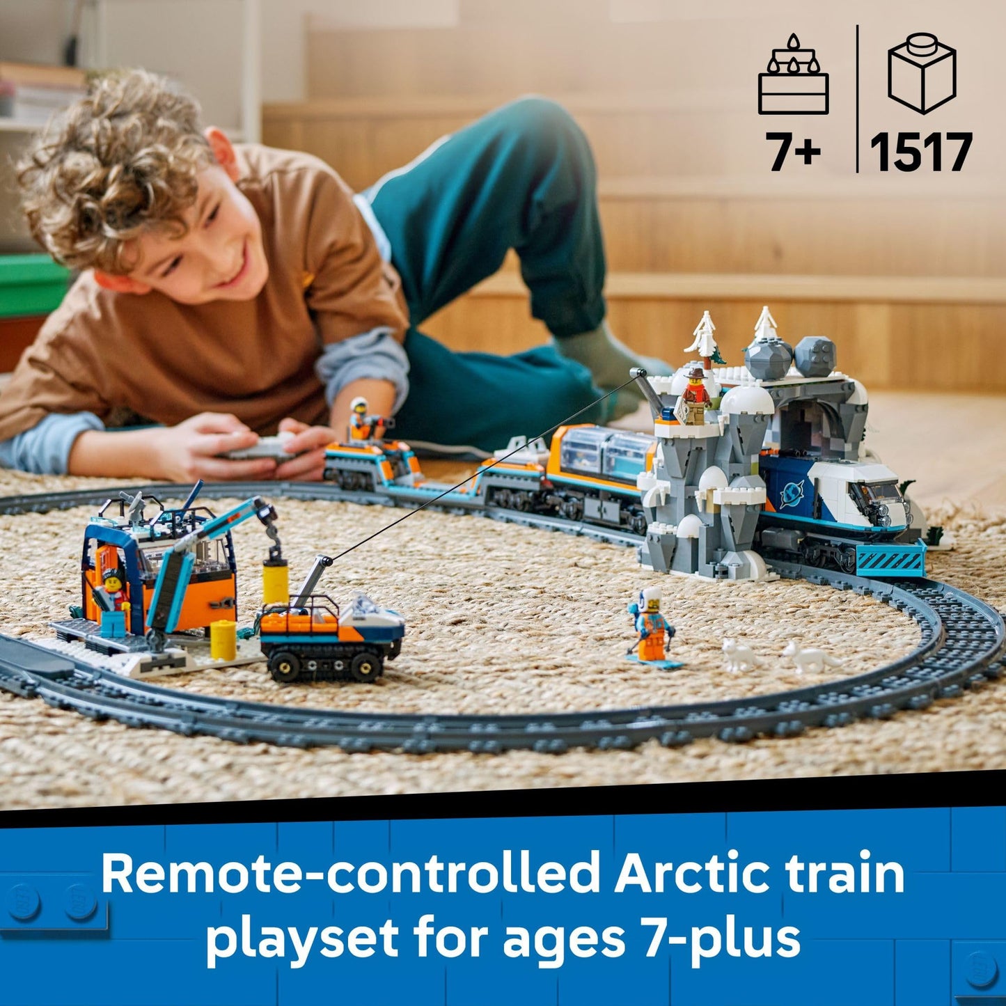 LEGO City Explorers' Arctic Polar Express Train 60470 – Remote-Controlled Set