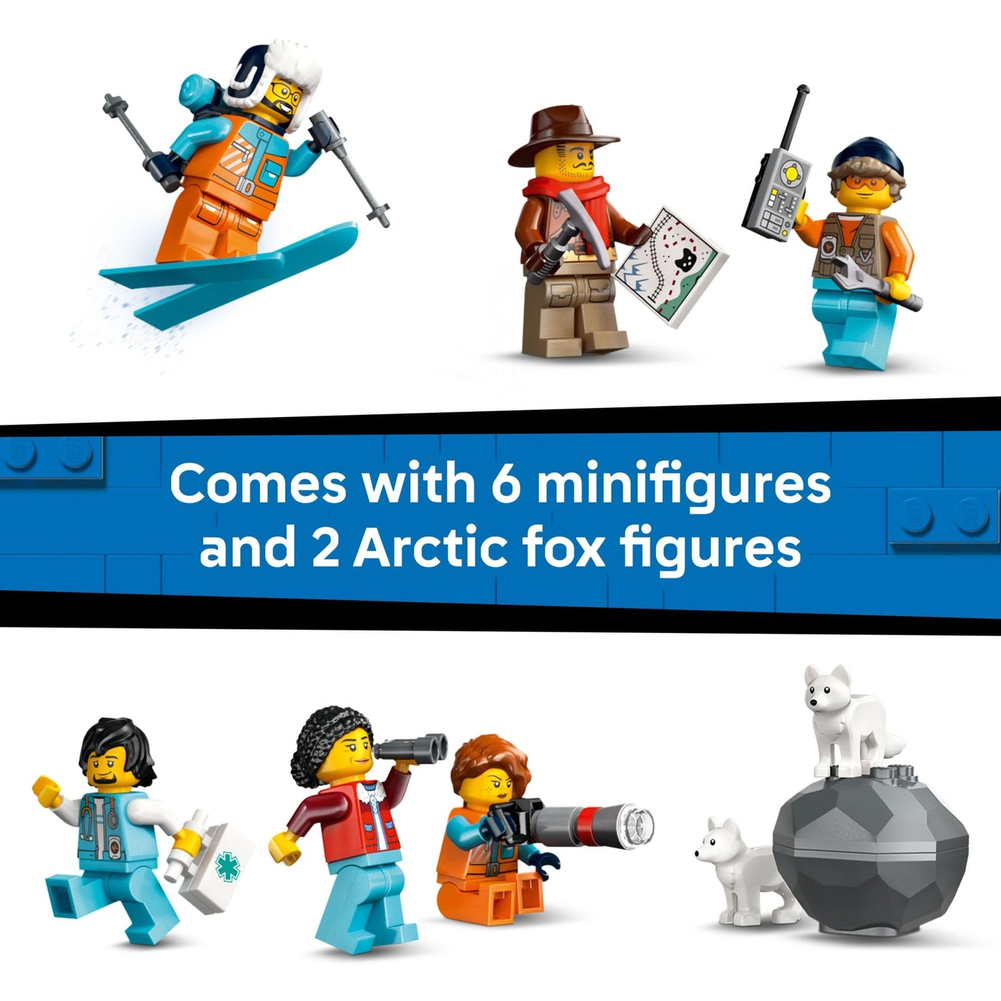 LEGO City Explorers' Arctic Polar Express Train 60470 – Remote-Controlled Set