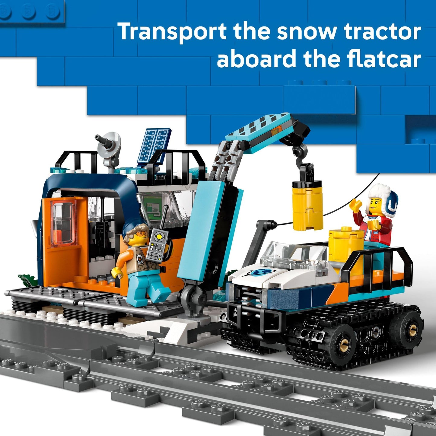 LEGO City Explorers' Arctic Polar Express Train 60470 – Remote-Controlled Set
