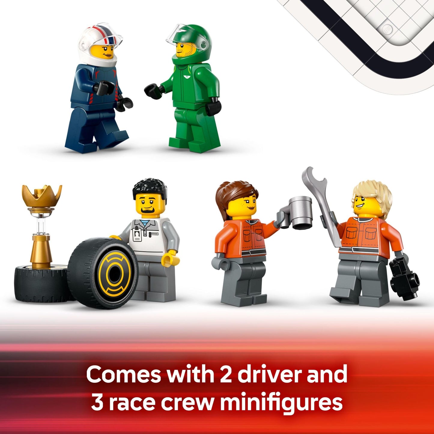 LEGO City F1 Truck with RB20 & AMR24 F1 Cars (60445) – Buildable Race Playset
