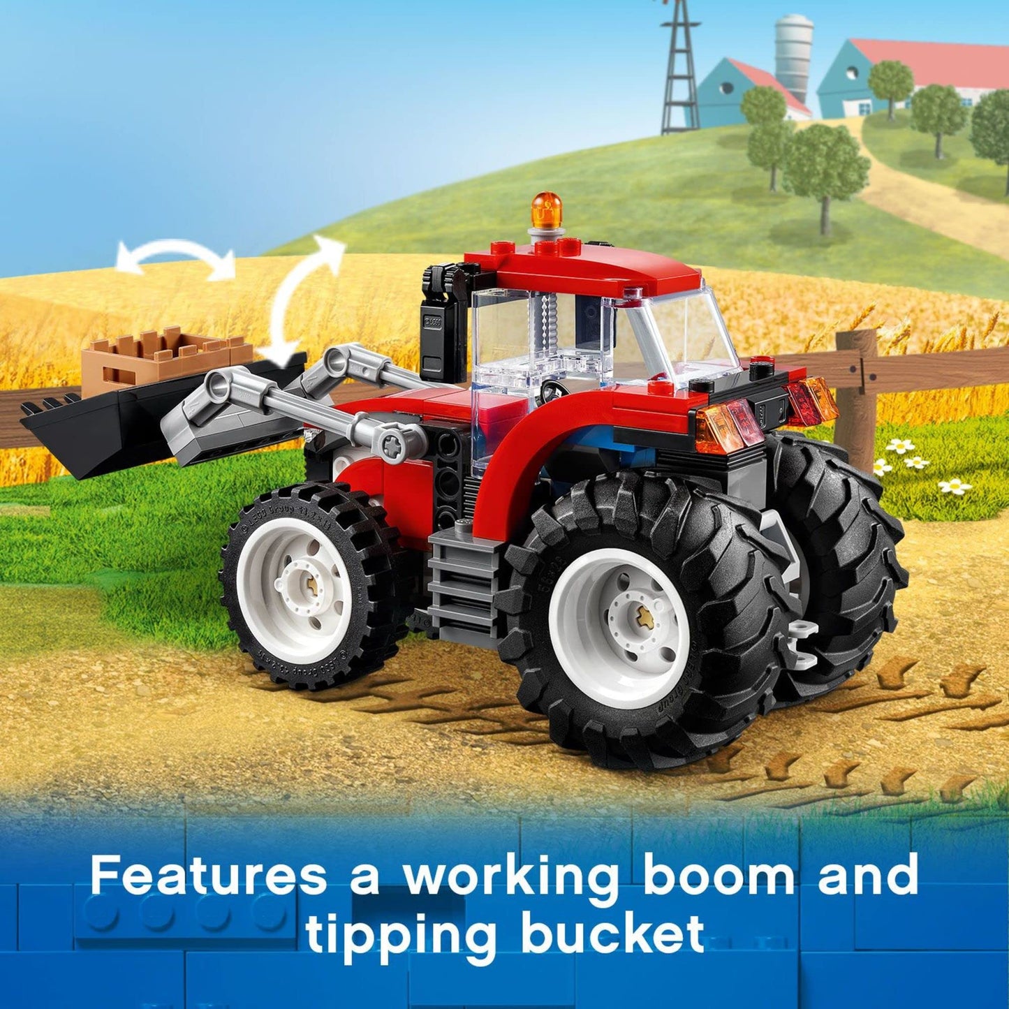 LEGO City Great Vehicles Tractor 60287 | 148-Piece Building Toy Set for Kids Aged 5+