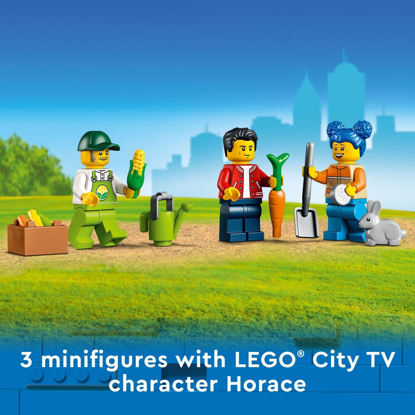 LEGO City Farmers Market Van 60345 – Mobile Farm Shop Playset for Kids 5+
