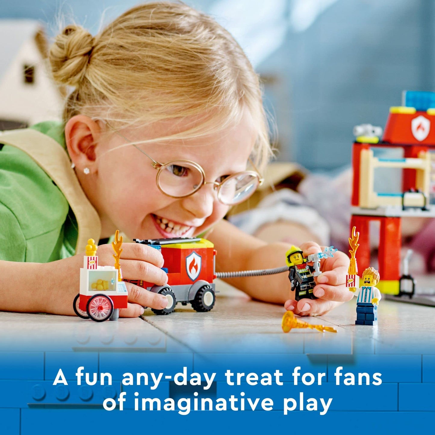 LEGO City Fire Station & Fire Engine 60375 | Pretend Play Emergency Vehicles for Kids Aged 4+