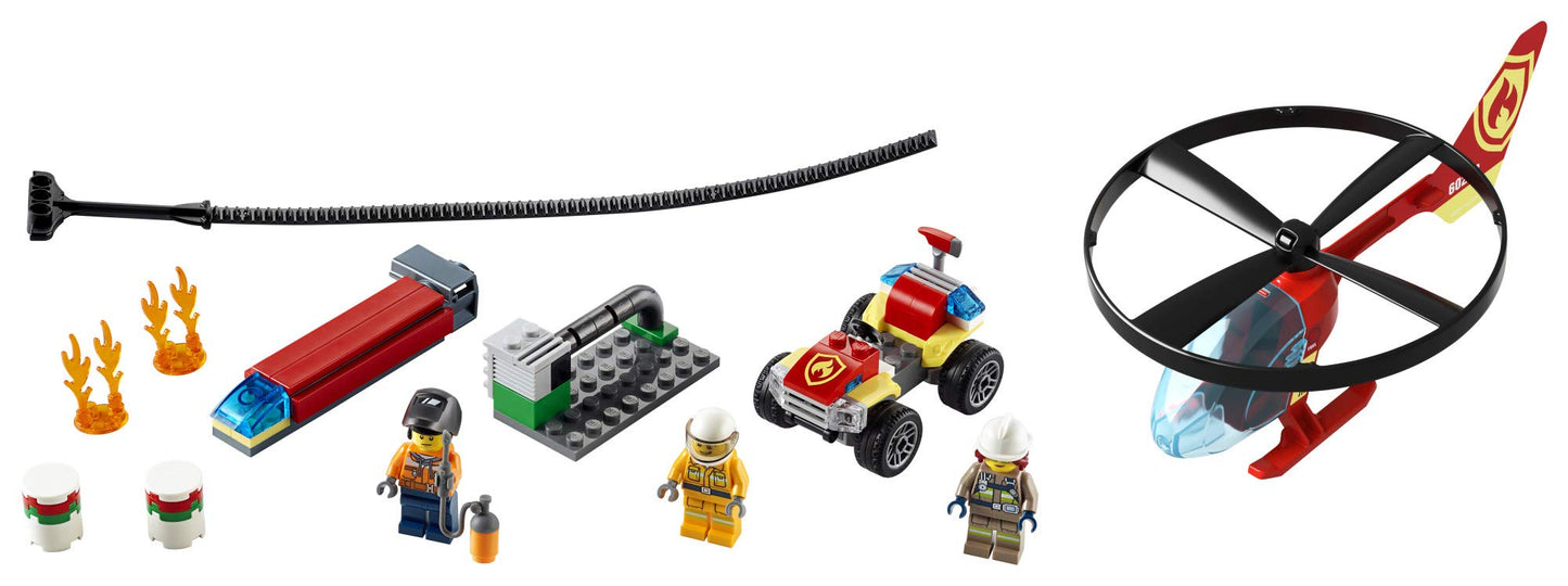 LEGO City Fire Helicopter Response 60248 – Firefighter Toy Set (93 Pieces)