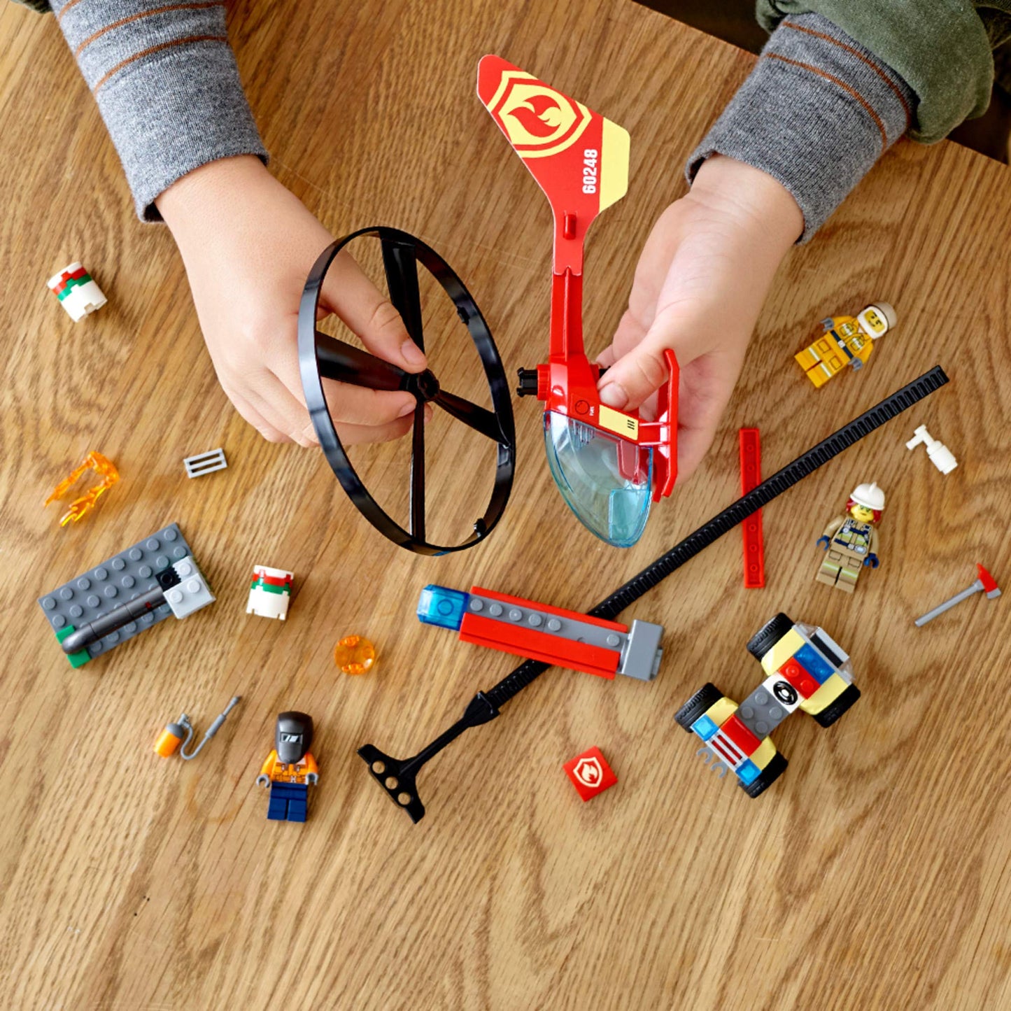 LEGO City Fire Helicopter Response 60248 – Firefighter Toy Set (93 Pieces)